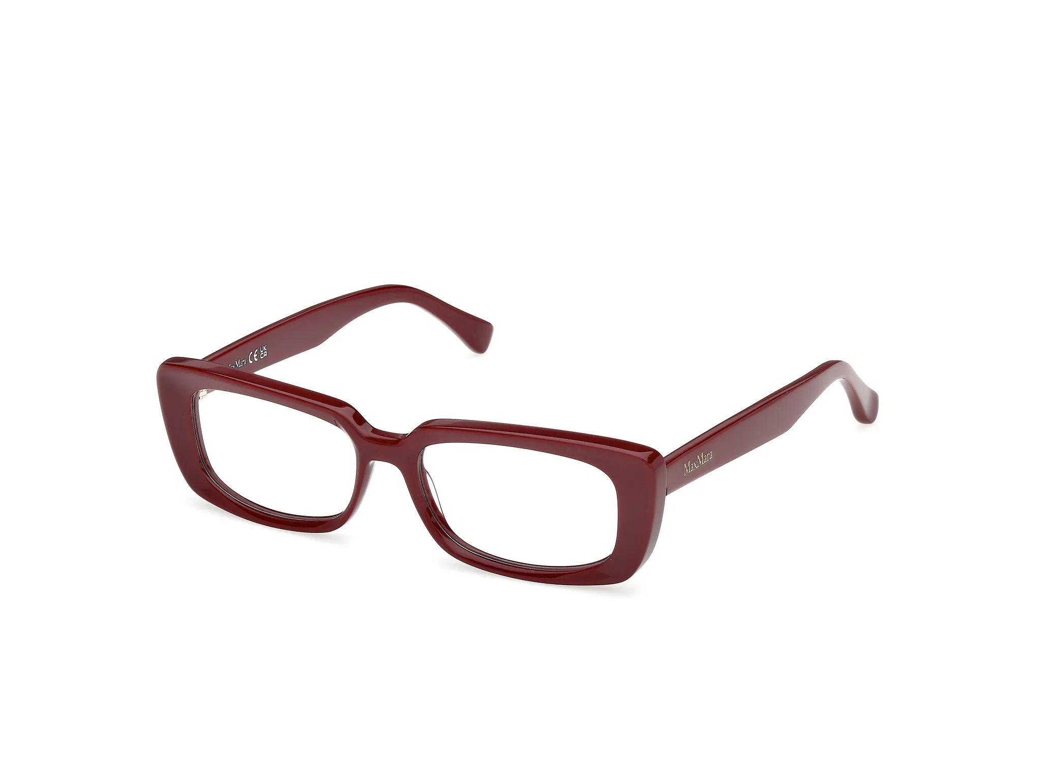 Max Mara MM5209 069 Montature da vista Acetato Bordeaux Squadrata Normale - immagine 1