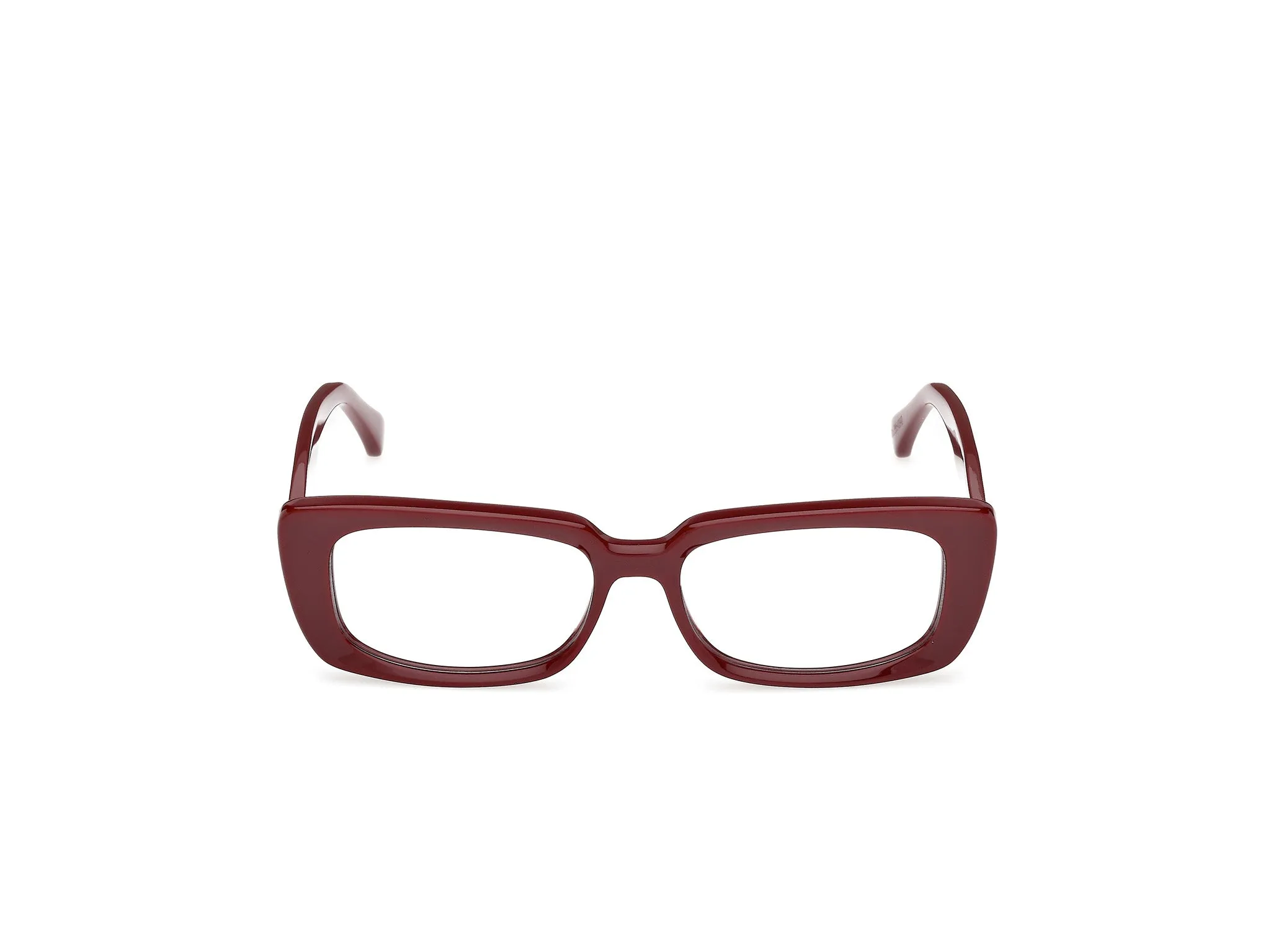 Max Mara MM5209 069 Montature da vista Acetato Bordeaux Squadrata Normale - immagine 2
