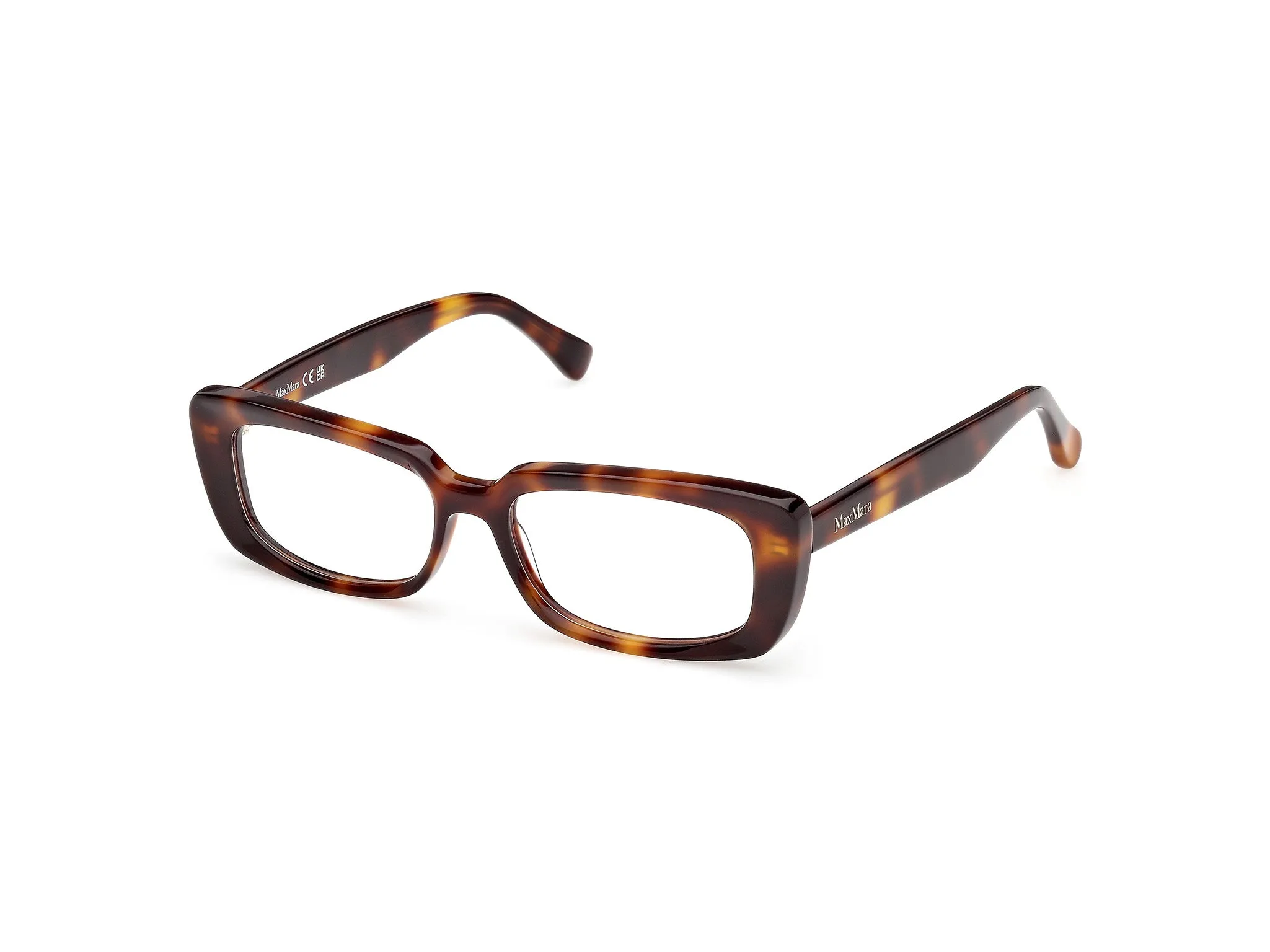 Max Mara MM5209 052 Montature da vista Acetato Havana Squadrata Normale - immagine 1