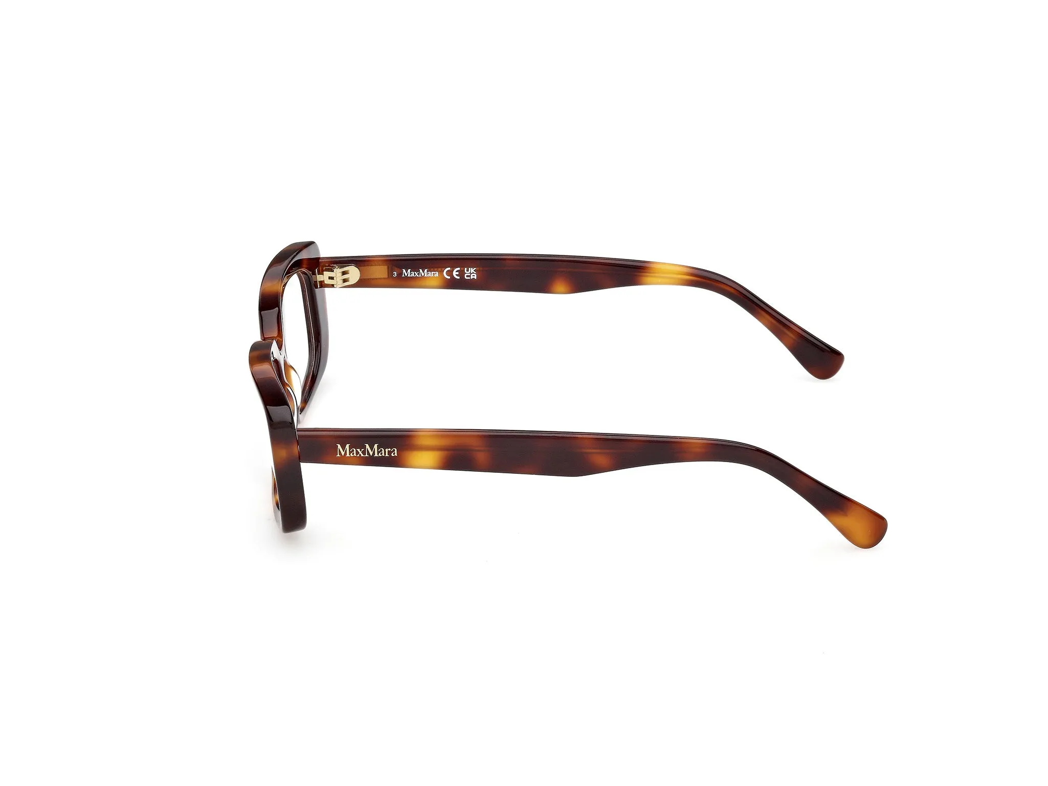 Max Mara MM5209 052 Montature da vista Acetato Havana Squadrata Normale - immagine 3