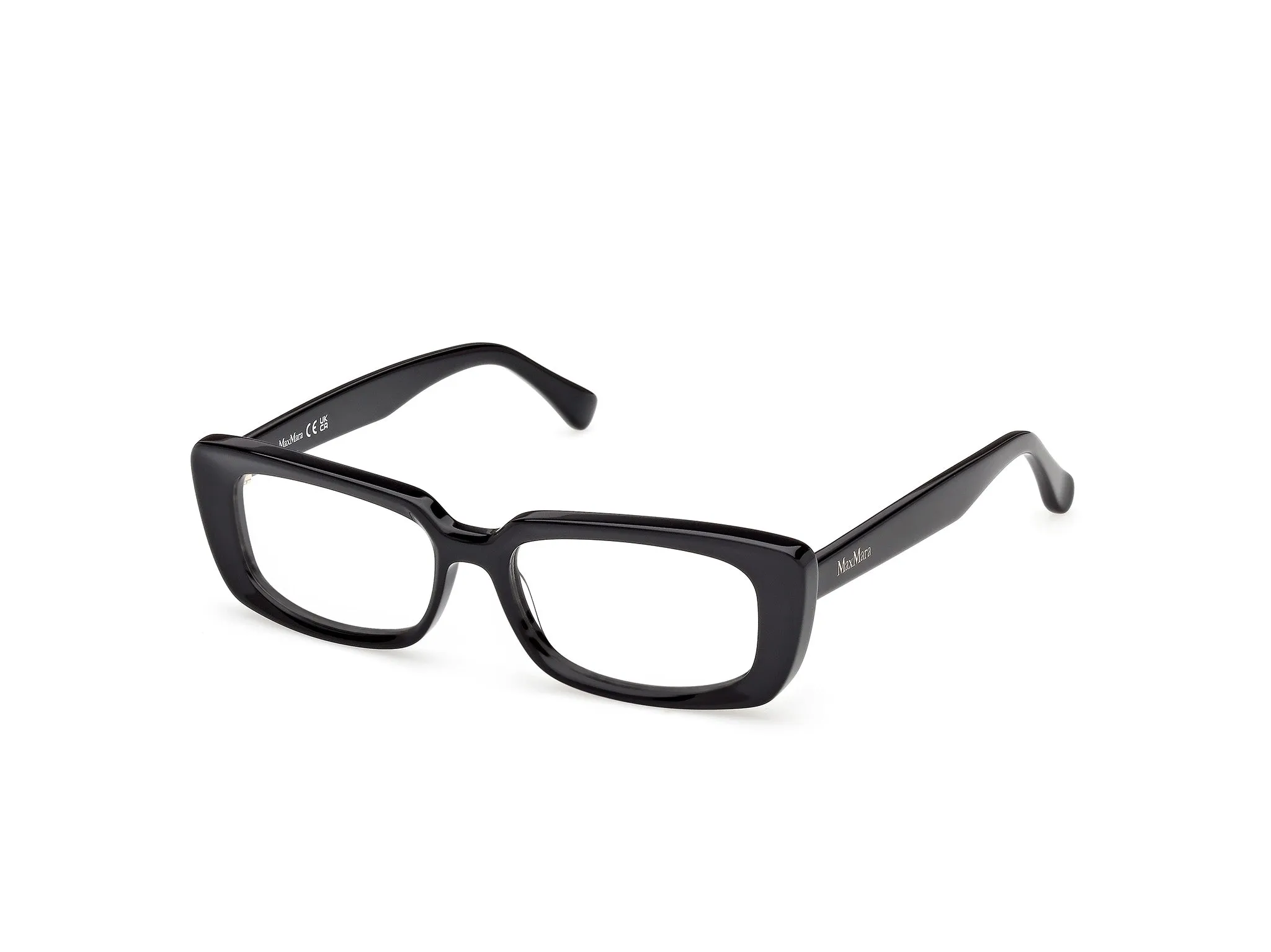 Max Mara MM5209 001 Montature da vista Acetato Nero Squadrata Normale - immagine 1