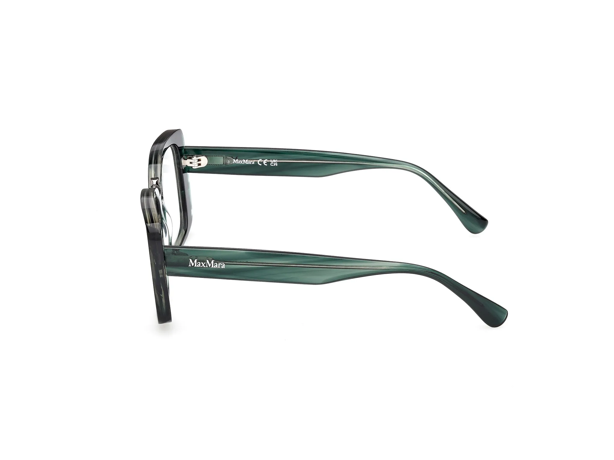 Max Mara MM5208 098 Montature da vista Acetato Verde Farfalla Normale - immagine 3