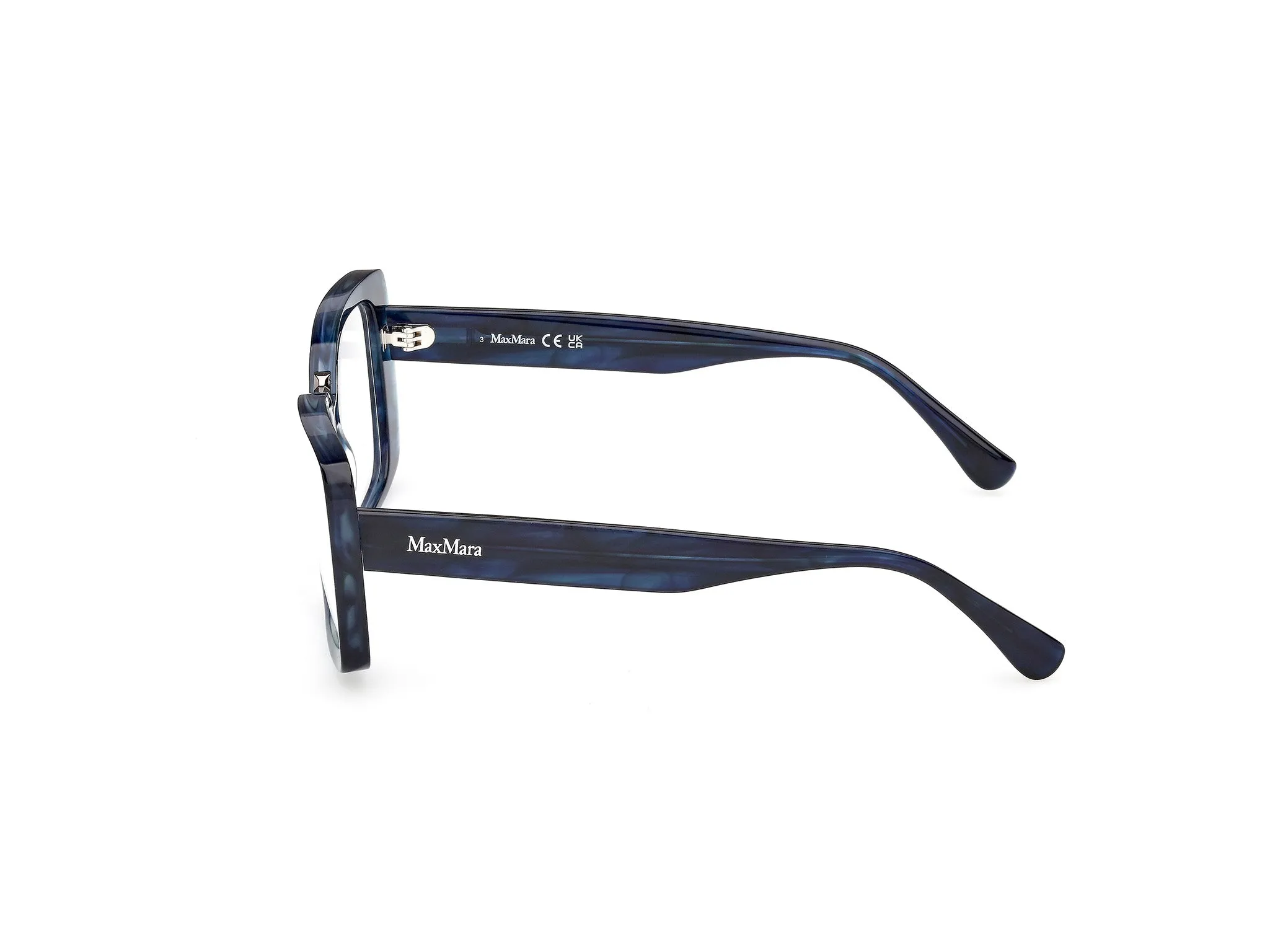 Max Mara MM5208 092 Montature da vista Acetato Blu Farfalla Normale - immagine 3