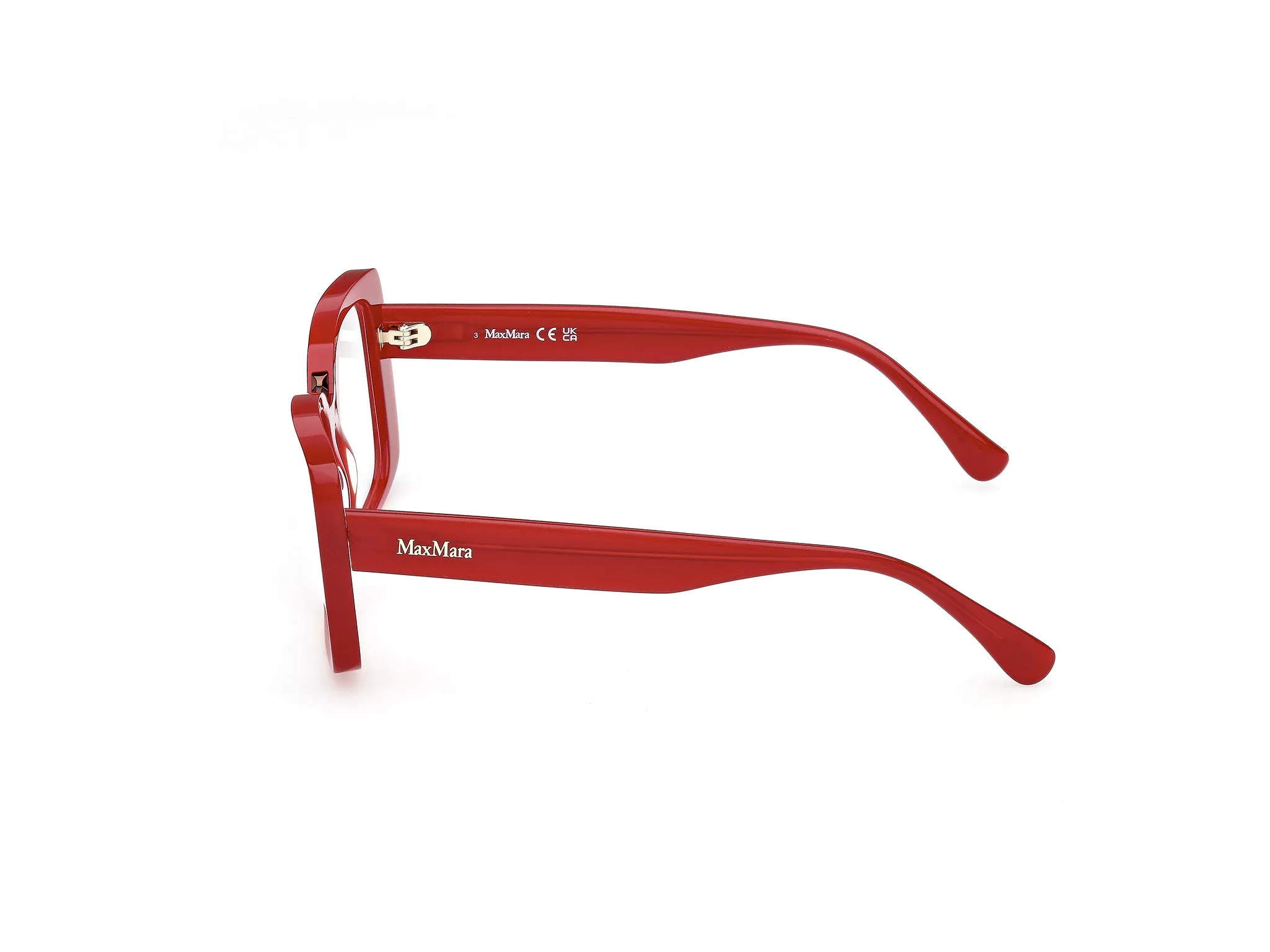 Max Mara MM5208 066 Montature da vista Acetato Rosso Farfalla Normale - immagine 3