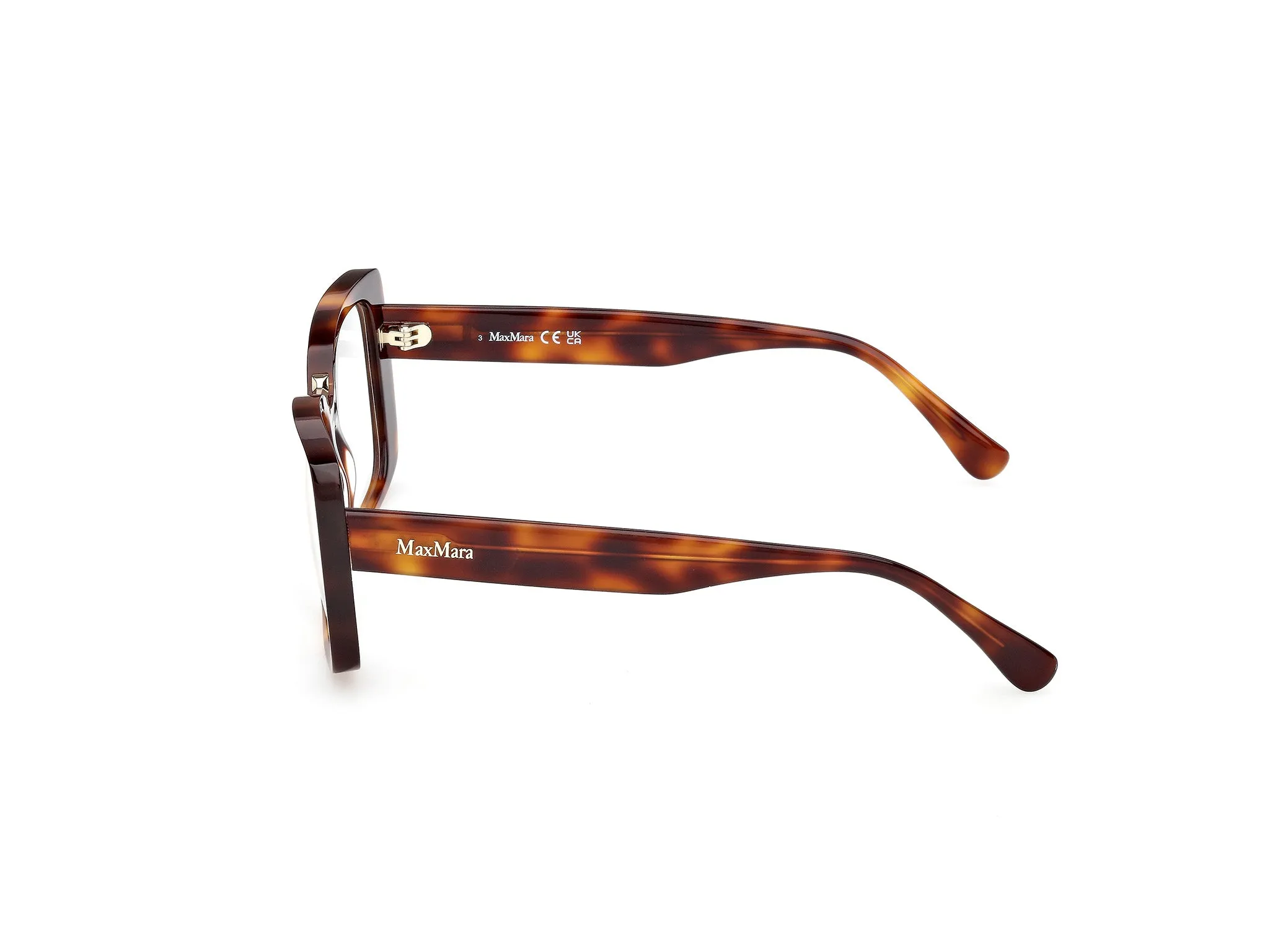 Max Mara MM5208 052 Montature da vista Acetato Havana Farfalla Normale - immagine 3