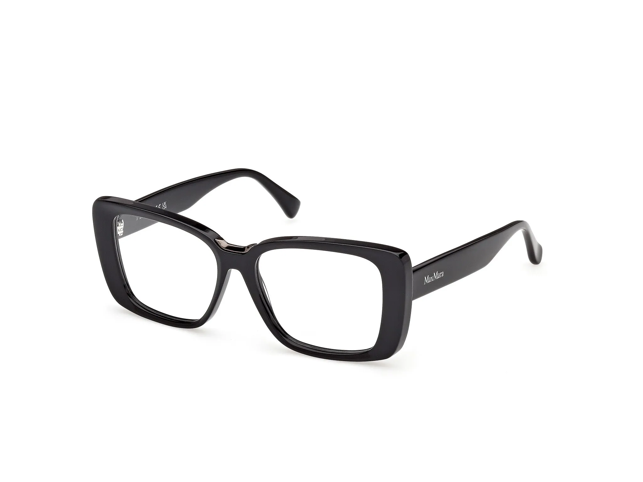 Max Mara MM5208 001 Montature da vista Acetato Nero Farfalla Normale - immagine 1