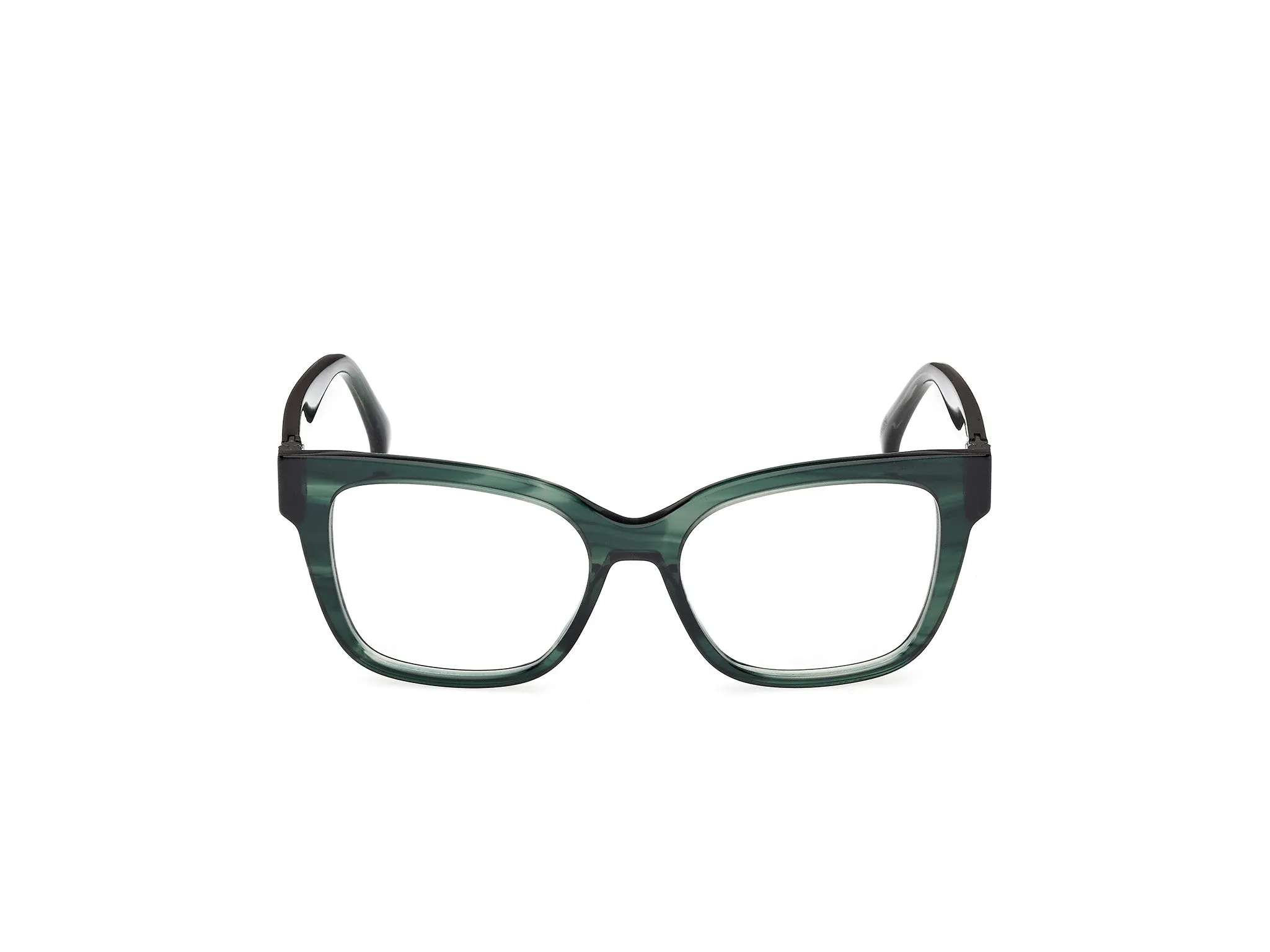 Max Mara MM5206 098 Montature da vista Acetato Verde Squadrata Normale - immagine 2