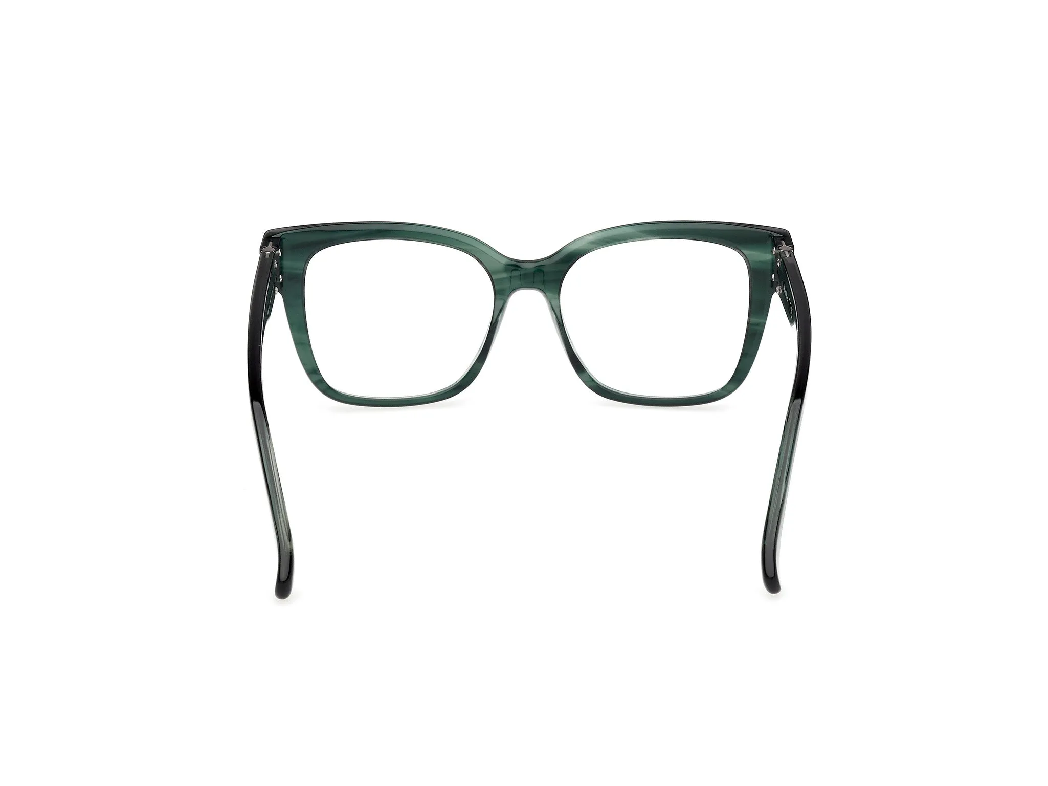 Max Mara MM5206 098 Montature da vista Acetato Verde Squadrata Normale - immagine 4
