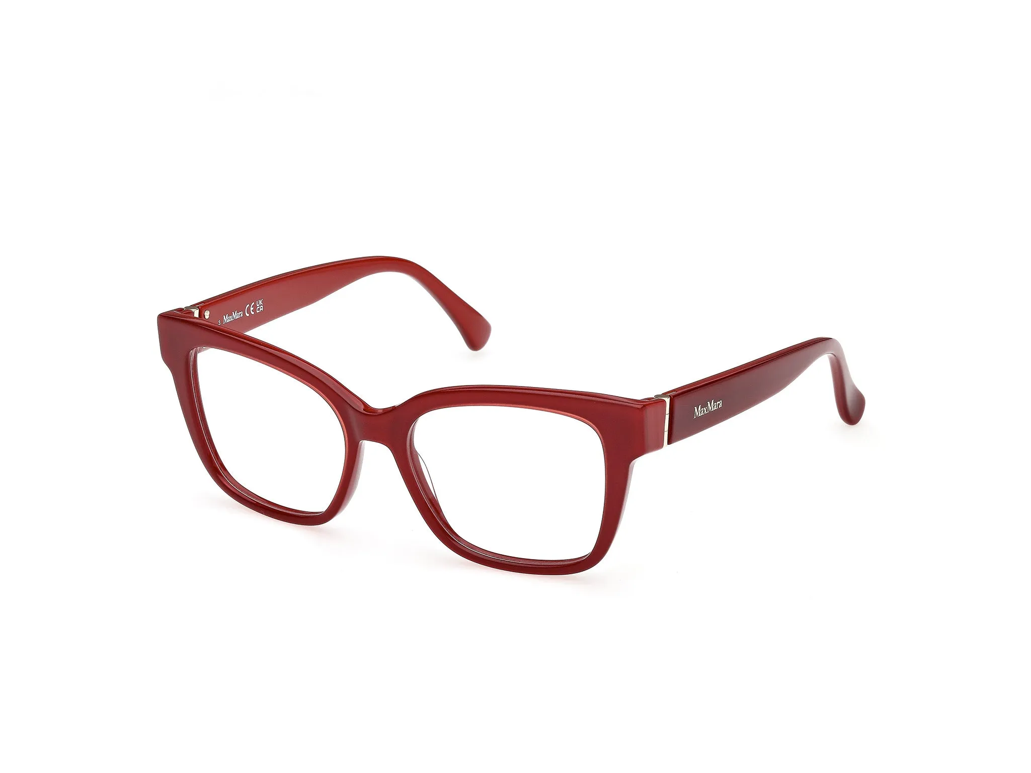 Max Mara MM5206 069 Montature da vista Acetato Bordeaux Squadrata Normale - immagine 1