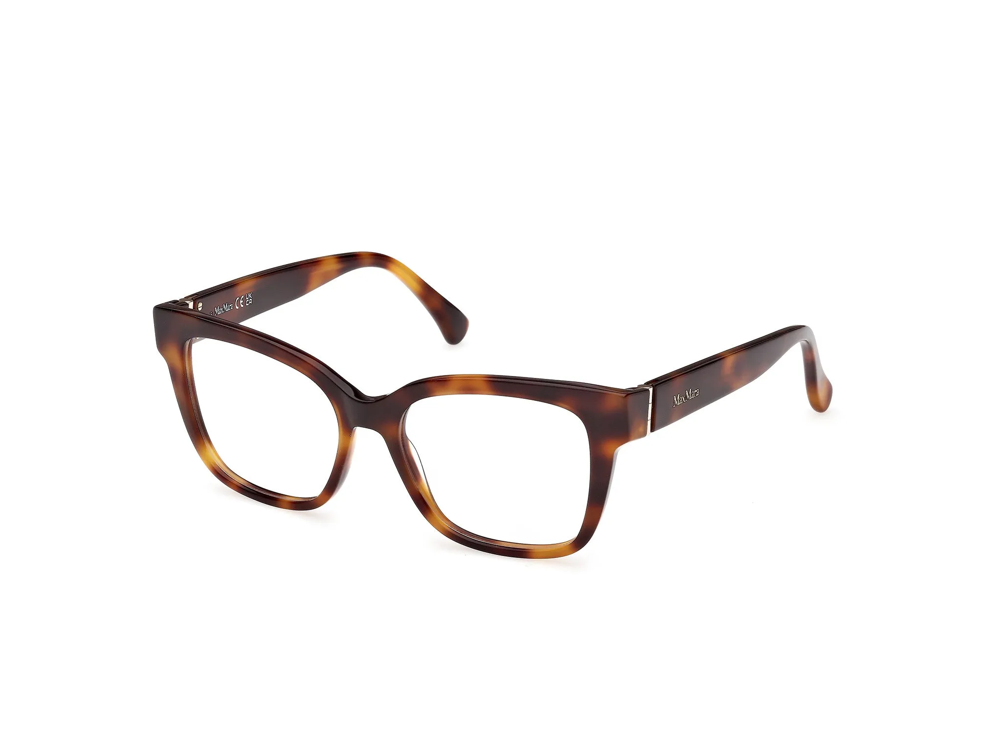 Max Mara MM5206 052 Montature da vista Acetato Havana Squadrata Normale - immagine 1