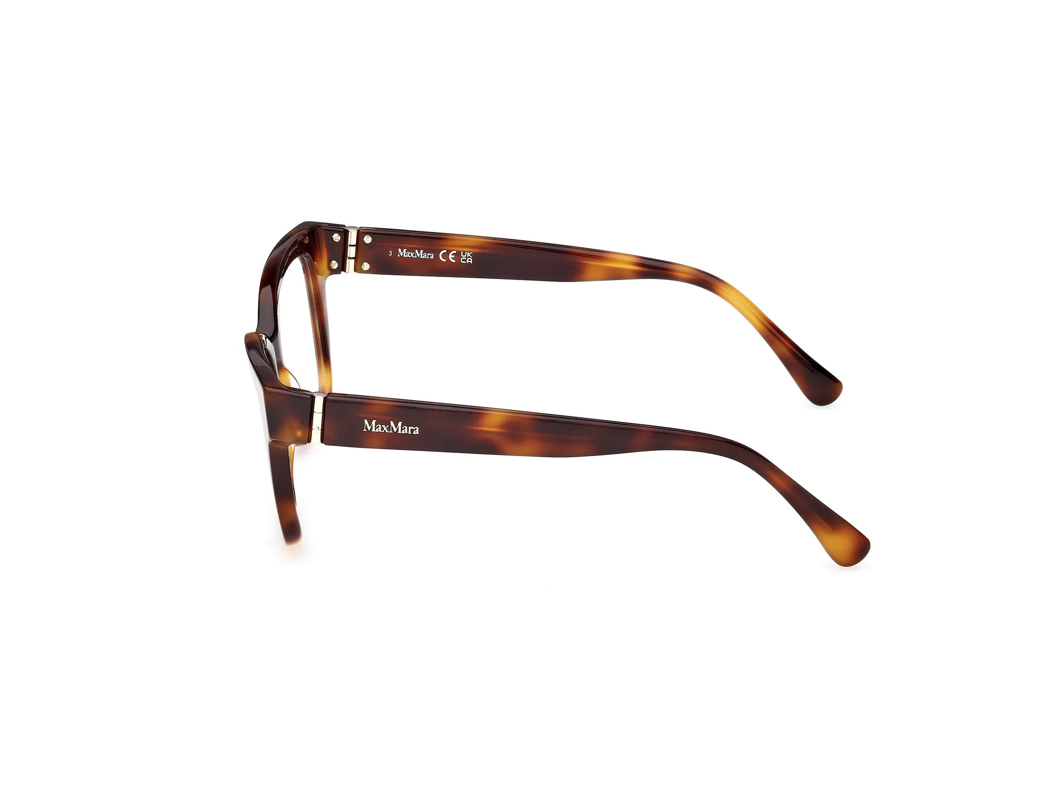 Max Mara MM5206 052 Montature da vista Acetato Havana Squadrata Normale - immagine 3