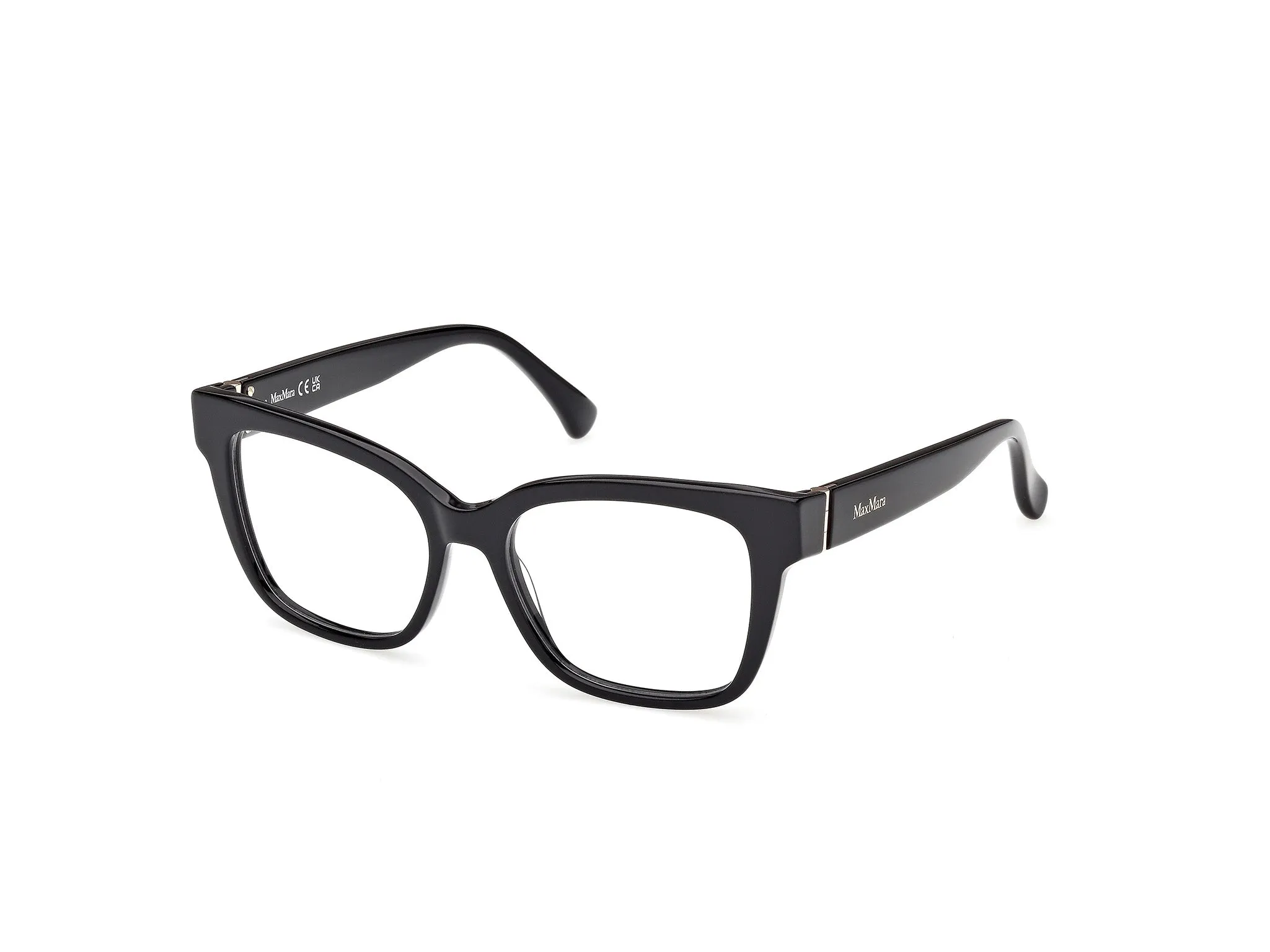 Max Mara MM5206 001 Montature da vista Acetato Nero Squadrata Normale - immagine 1