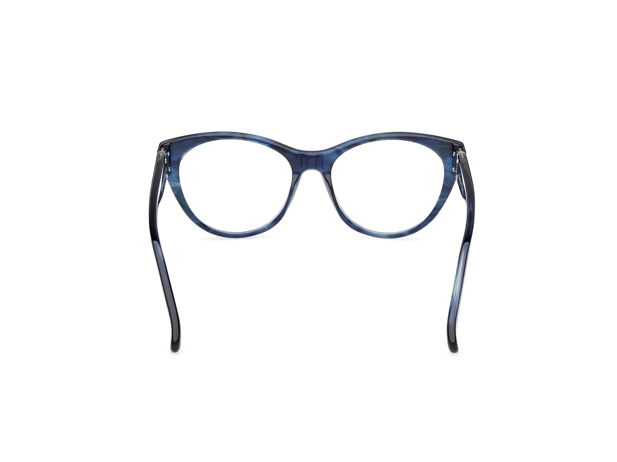 Max Mara MM5205 092 Montature da vista Acetato Blu Rotonda Normale - immagine 4