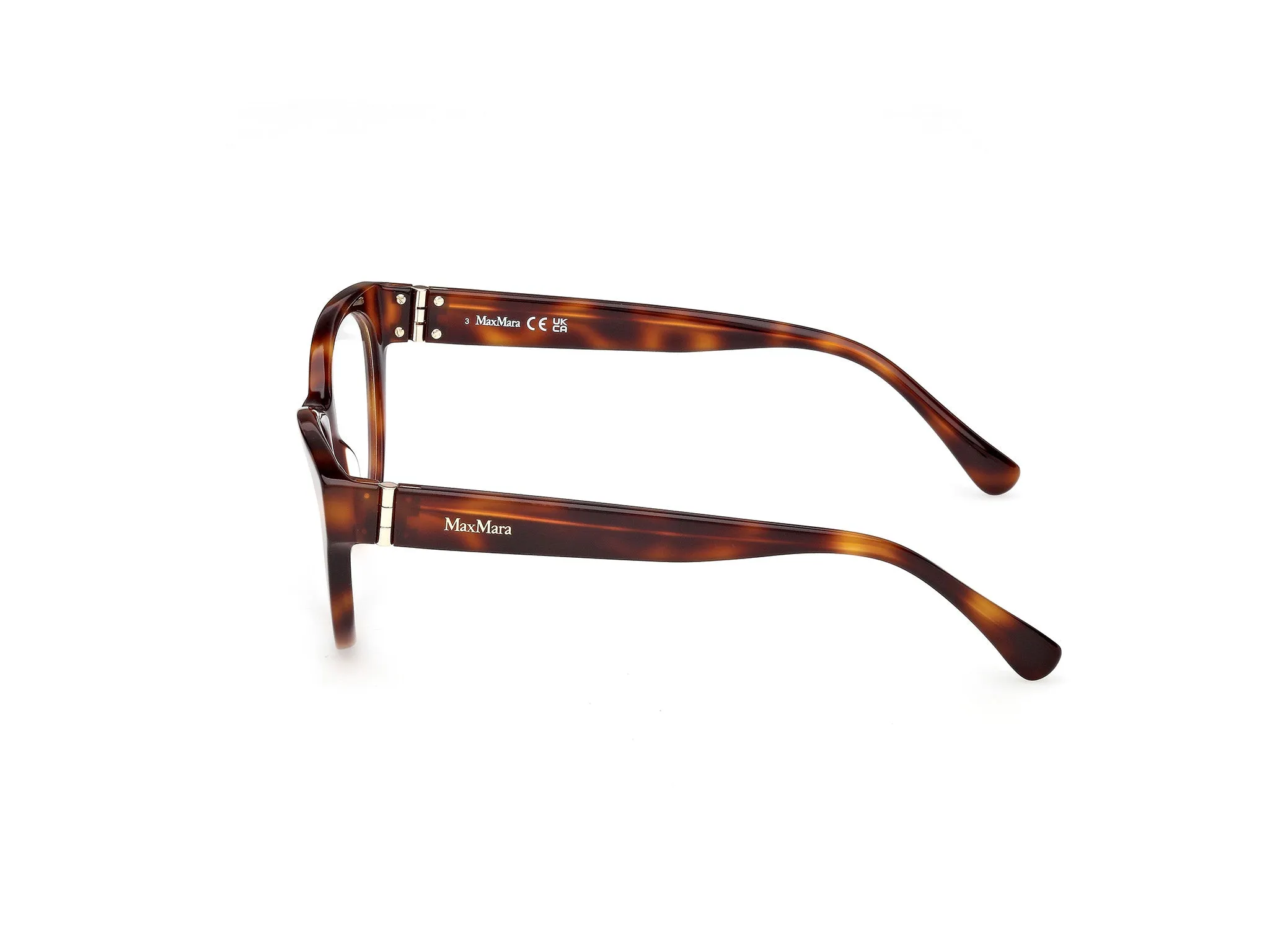 Max Mara MM5205 052 Montature da vista Acetato Havana Rotonda Normale - immagine 3