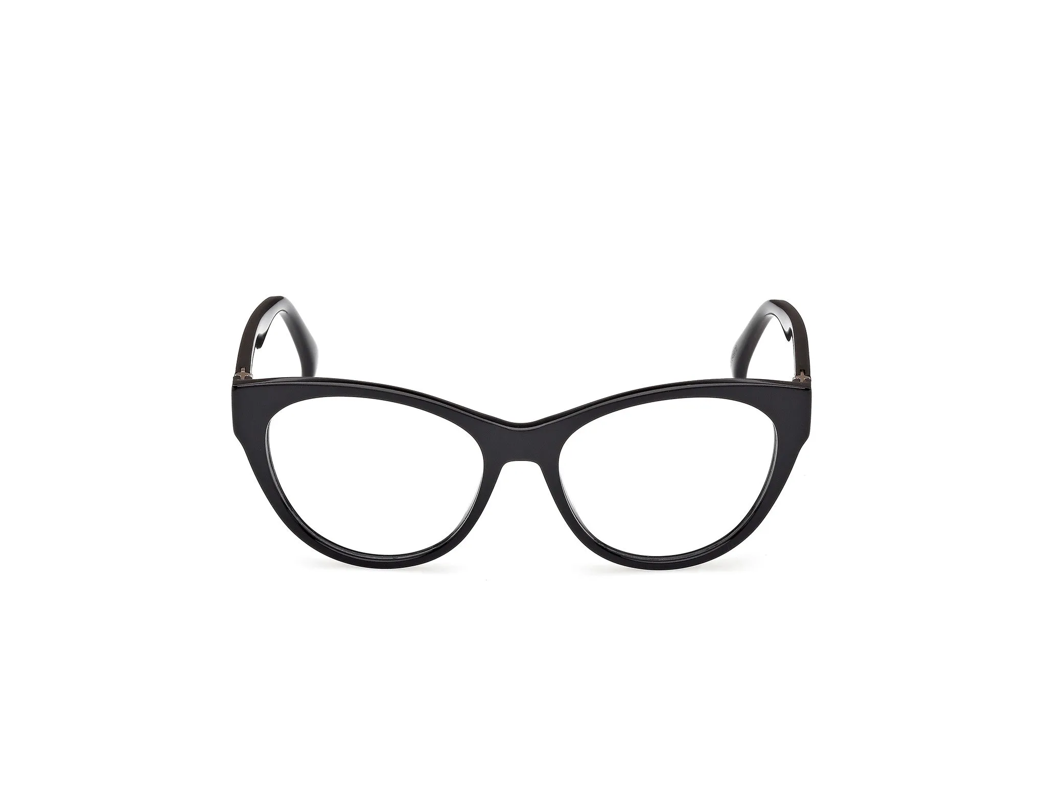 Max Mara MM5205 001 Montature da vista Acetato Nero Rotonda Normale - immagine 2