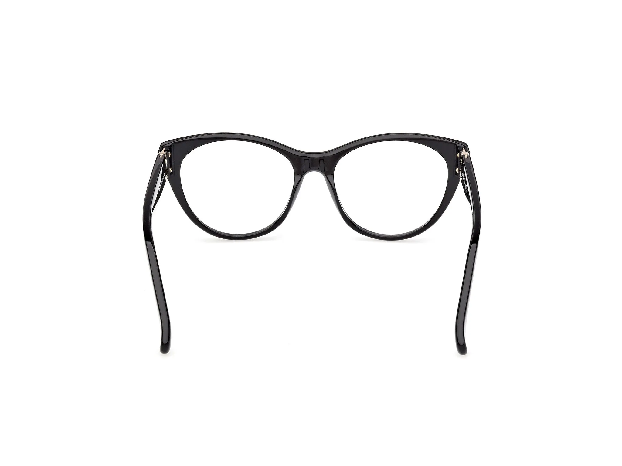 Max Mara MM5205 001 Montature da vista Acetato Nero Rotonda Normale - immagine 4