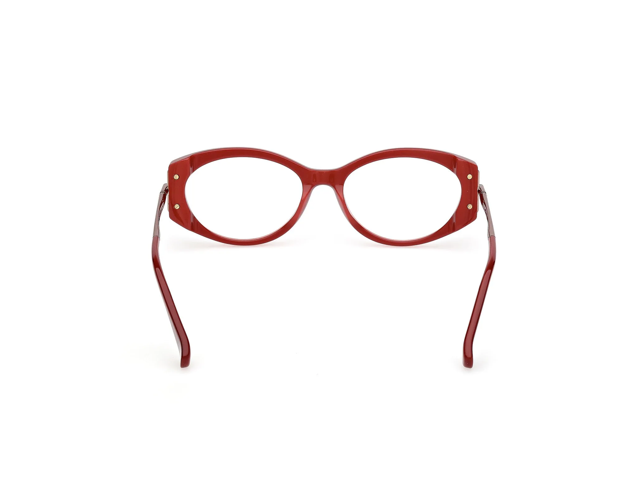 Max Mara MM5204 069 Montature da vista Acetato Bordeaux Rotonda Normale - immagine 4
