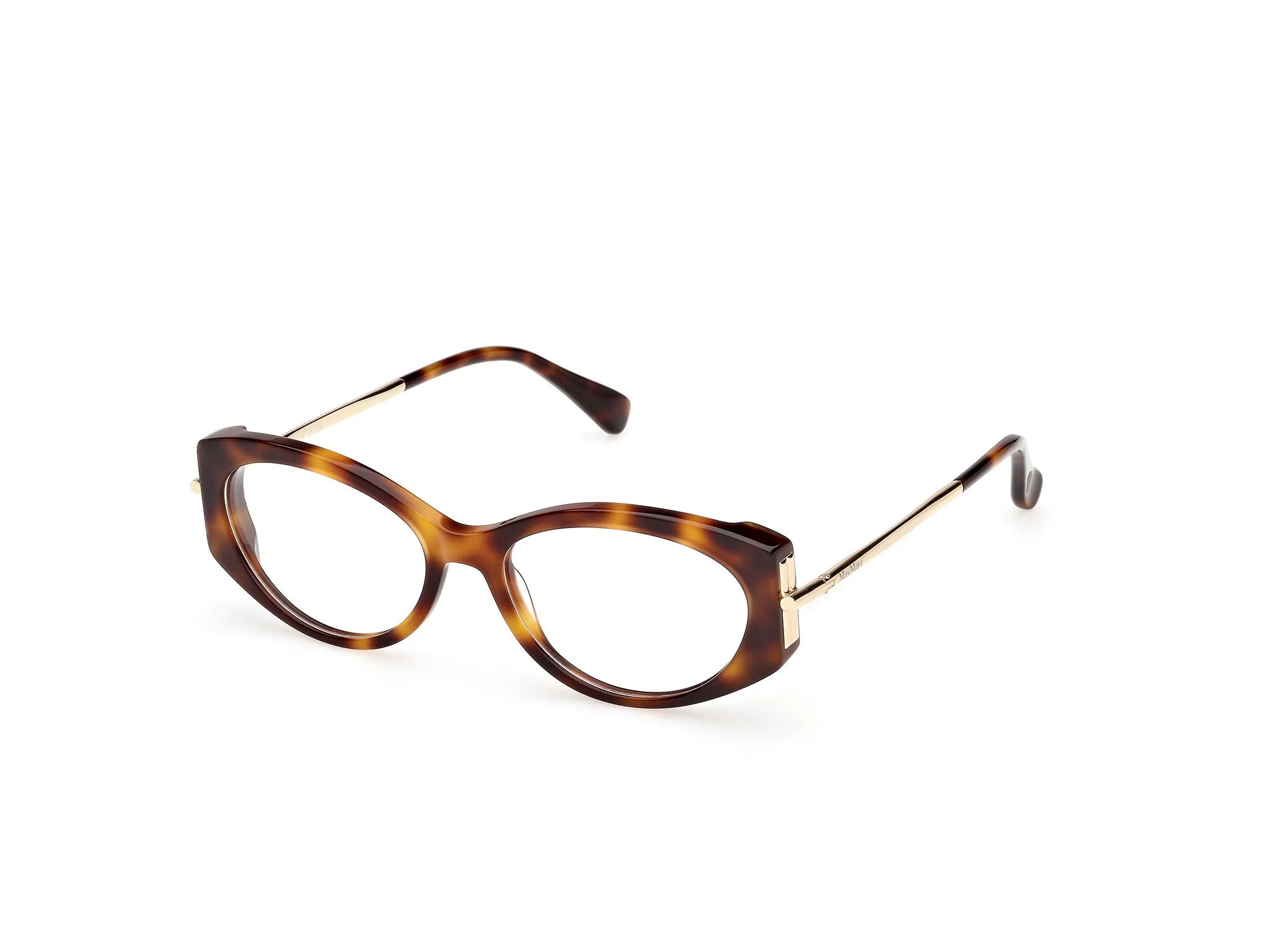 Max Mara MM5204 052 Montature da vista Acetato Havana Rotonda Normale - immagine 1