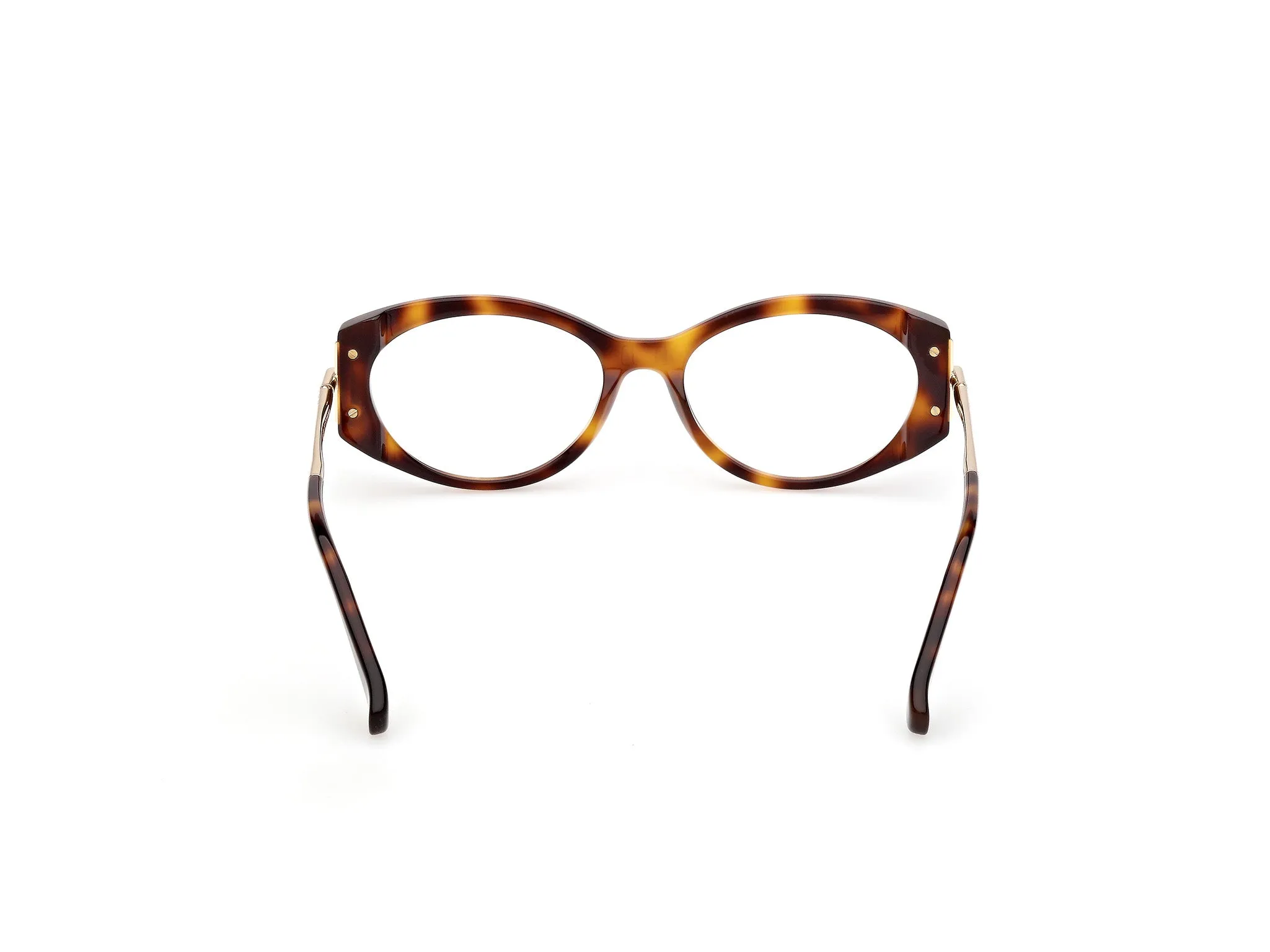 Max Mara MM5204 052 Montature da vista Acetato Havana Rotonda Normale - immagine 4