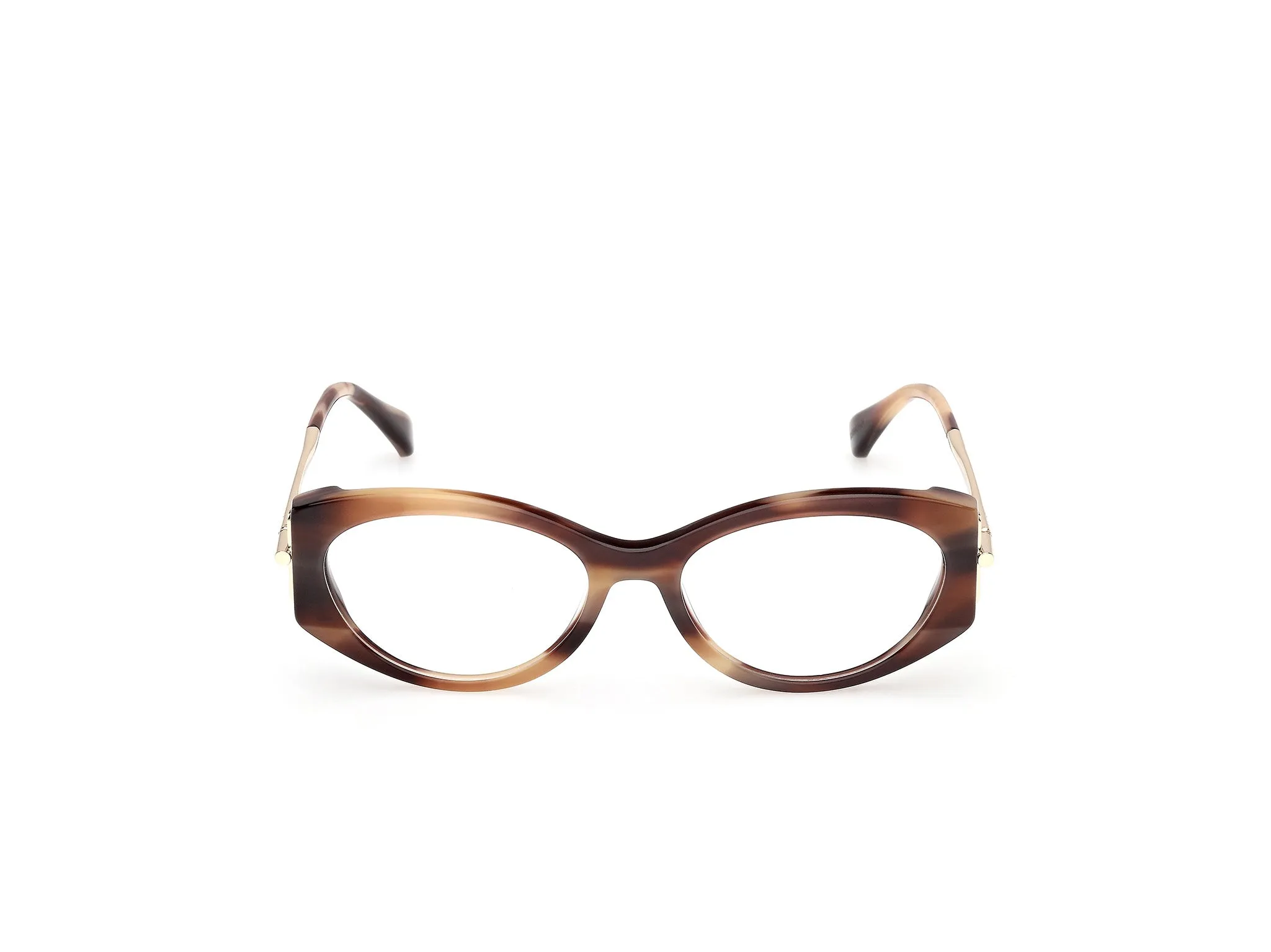 Max Mara MM5204 047 Montature da vista Acetato Marrone Rotonda Normale - immagine 2