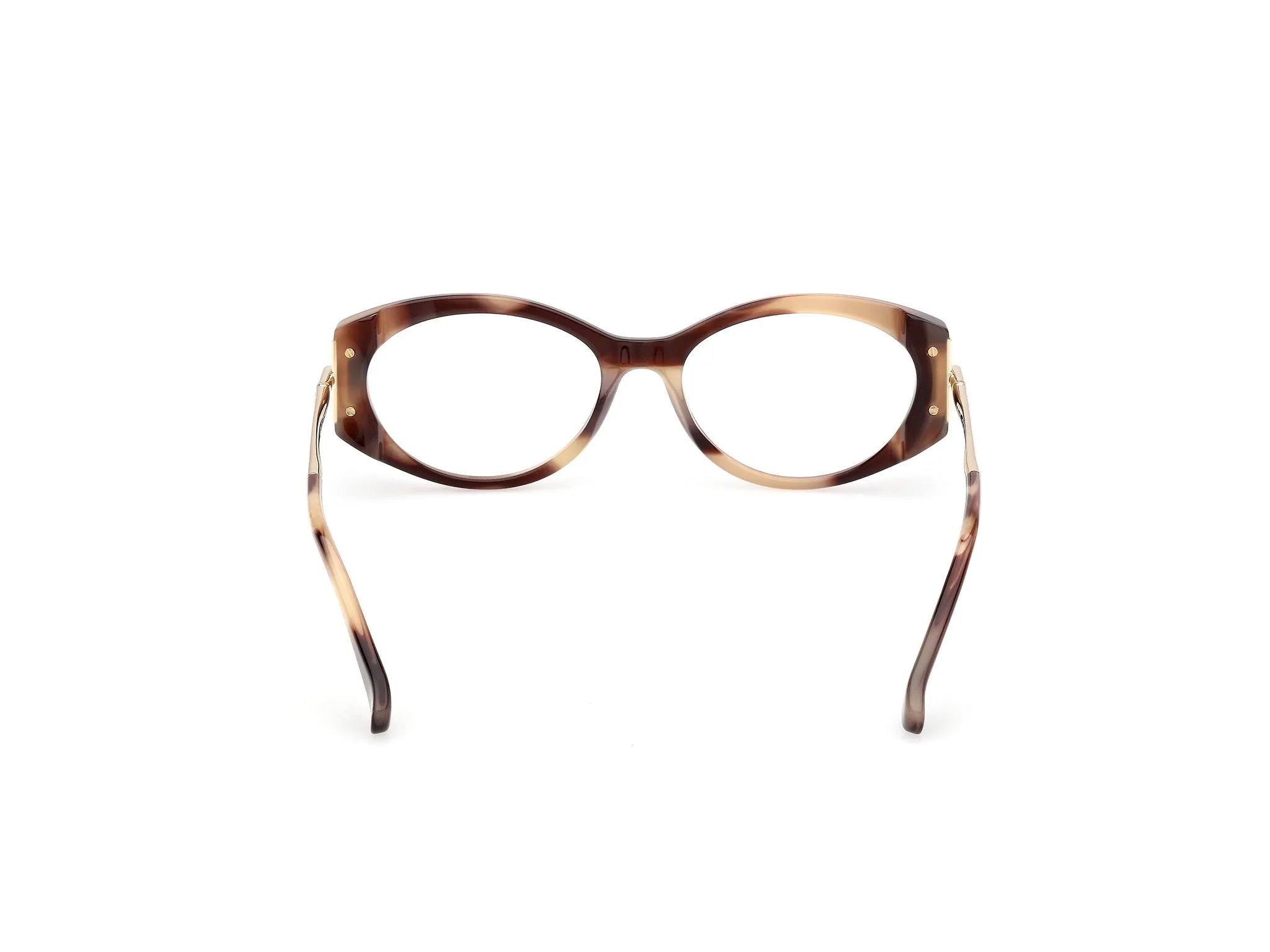 Max Mara MM5204 047 Montature da vista Acetato Marrone Rotonda Normale - immagine 4