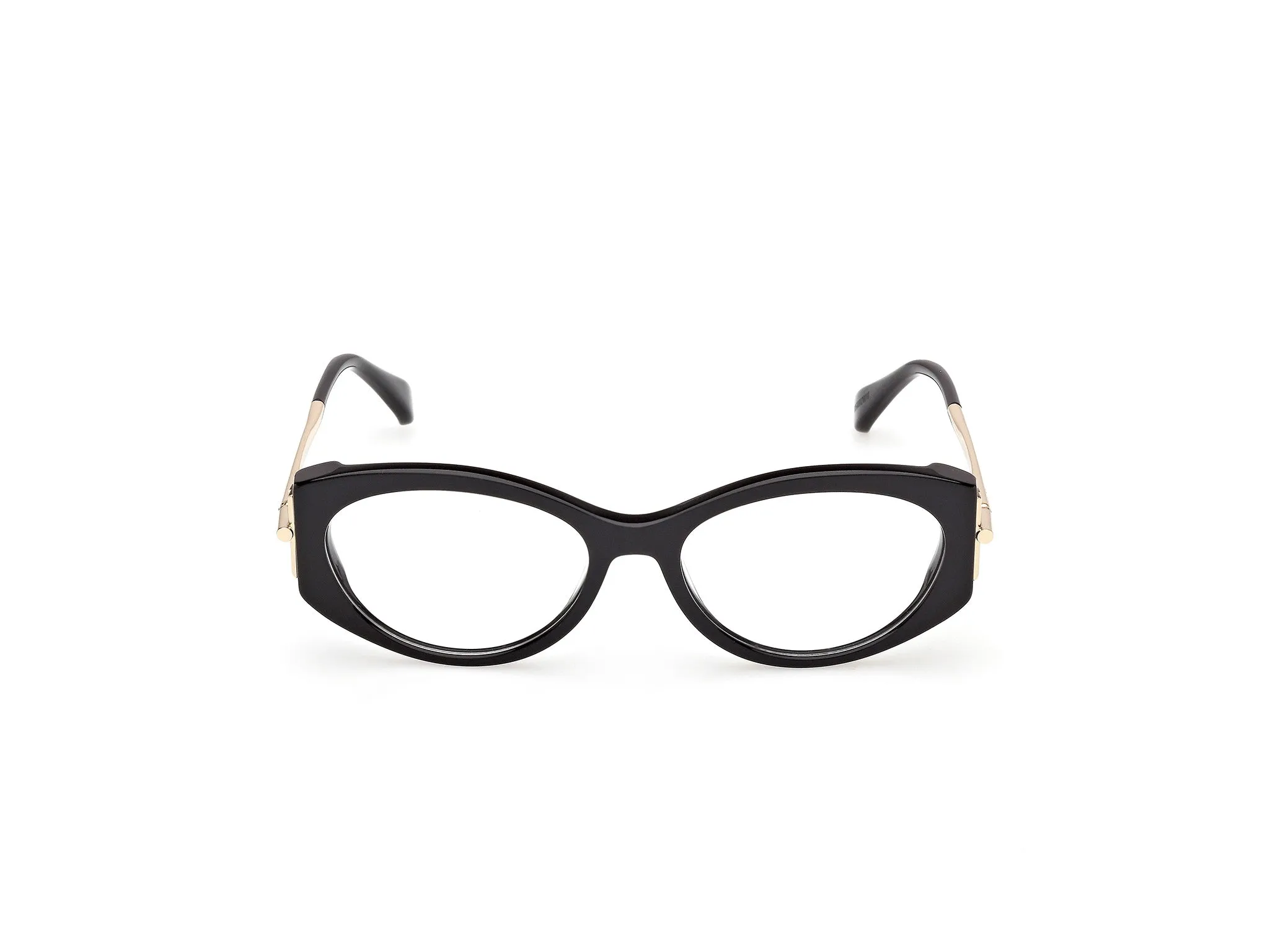 Max Mara MM5204 001 Montature da vista Acetato Nero Rotonda Normale - immagine 2