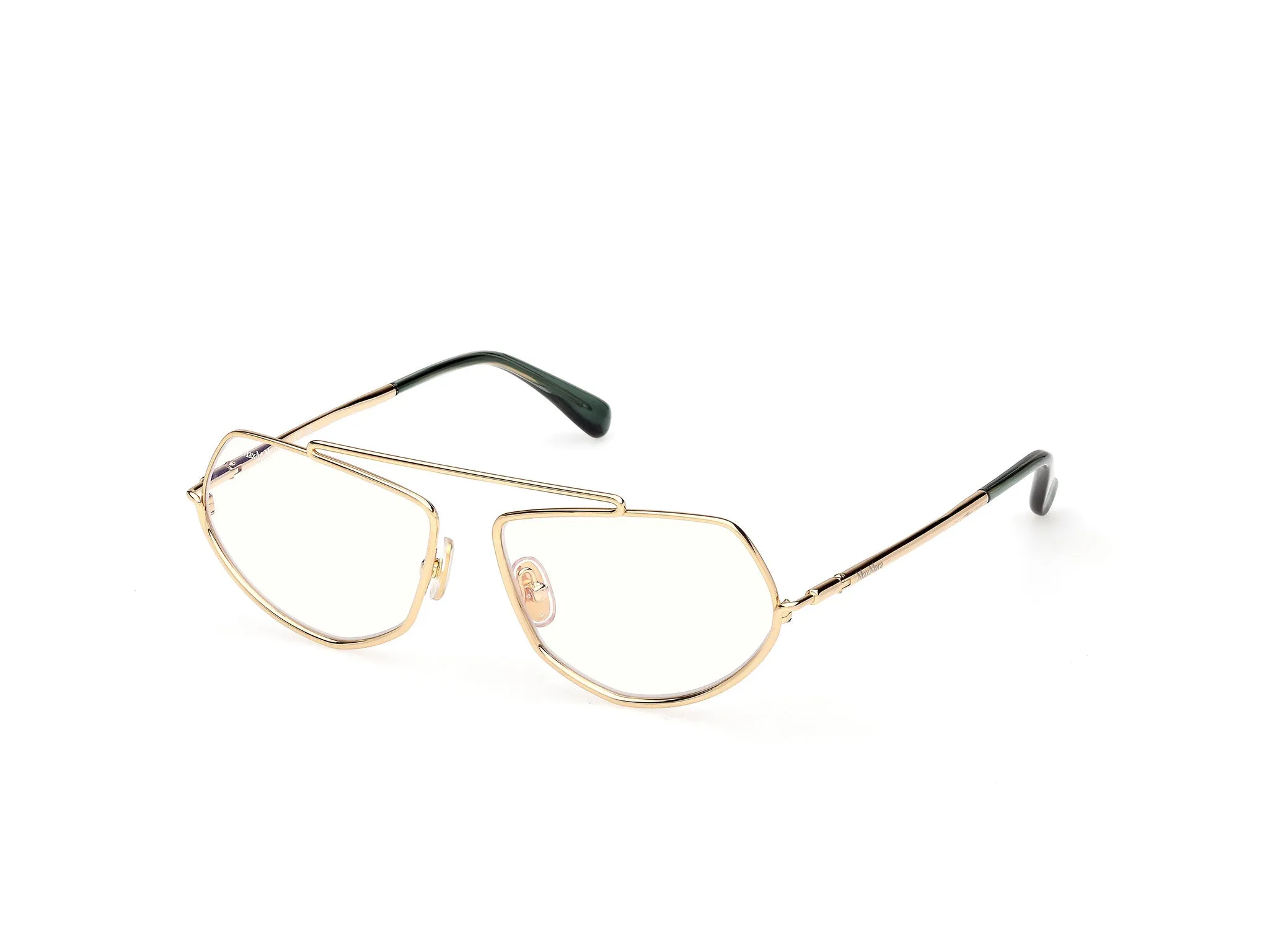 Max Mara MM5202-B 030 Montature da vista Metallo Oro Rotonda Normale - immagine 1
