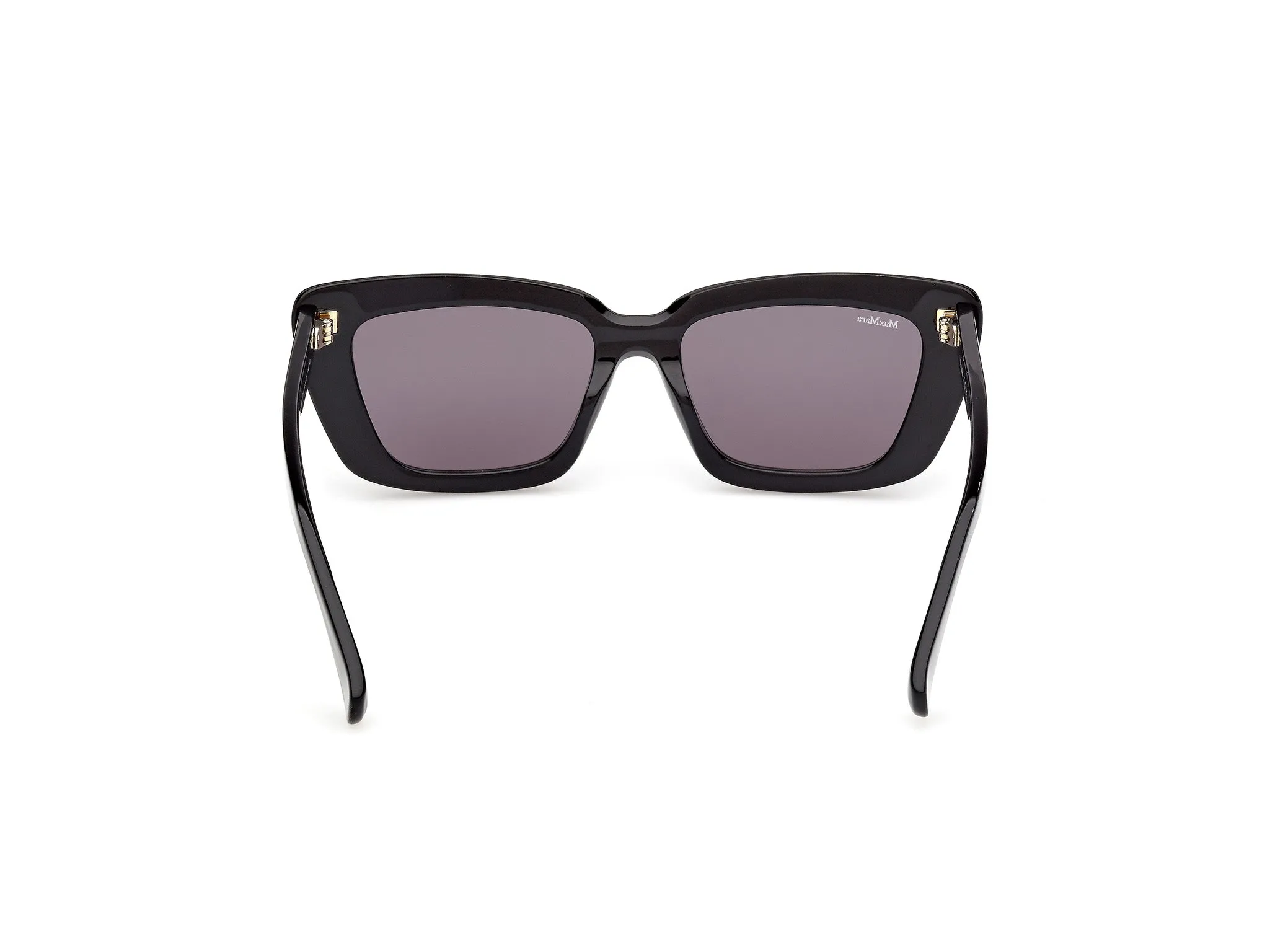 Max Mara MM0171 ELIZABETH 01A Occhiali da sole Acetato Nero Fumo Cat Eye Normale - immagine 4