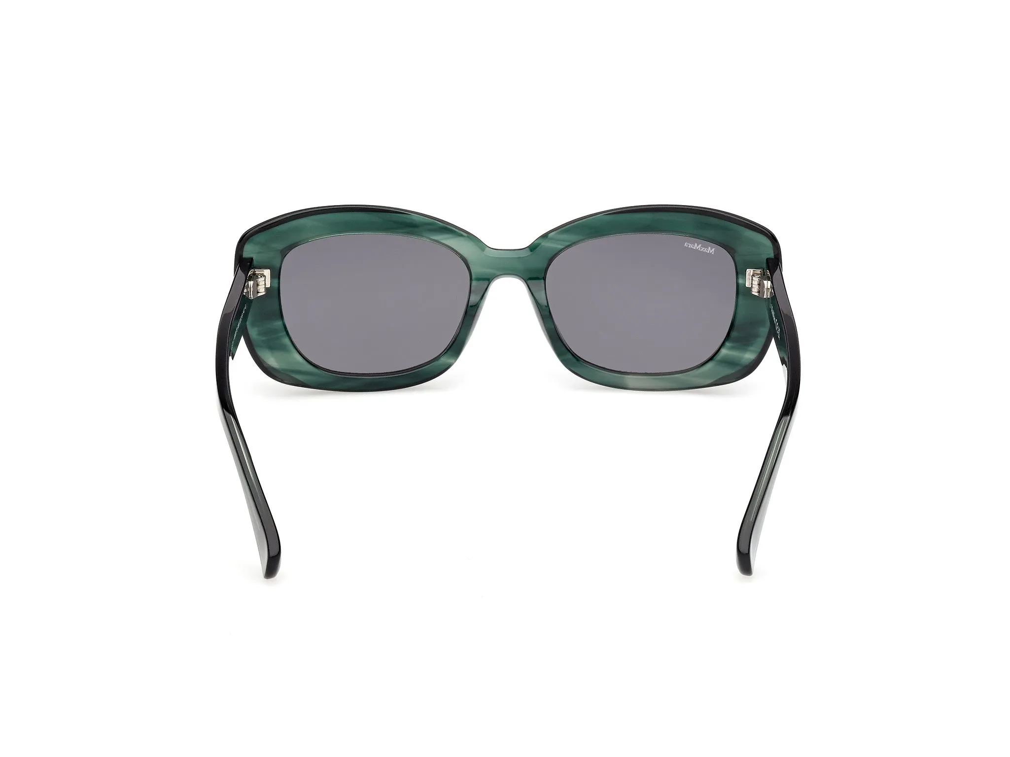 Max Mara MM0170 ELIZABETH 1 98A Occhiali da sole Acetato Verde Fumo Rotonda Normale - immagine 4