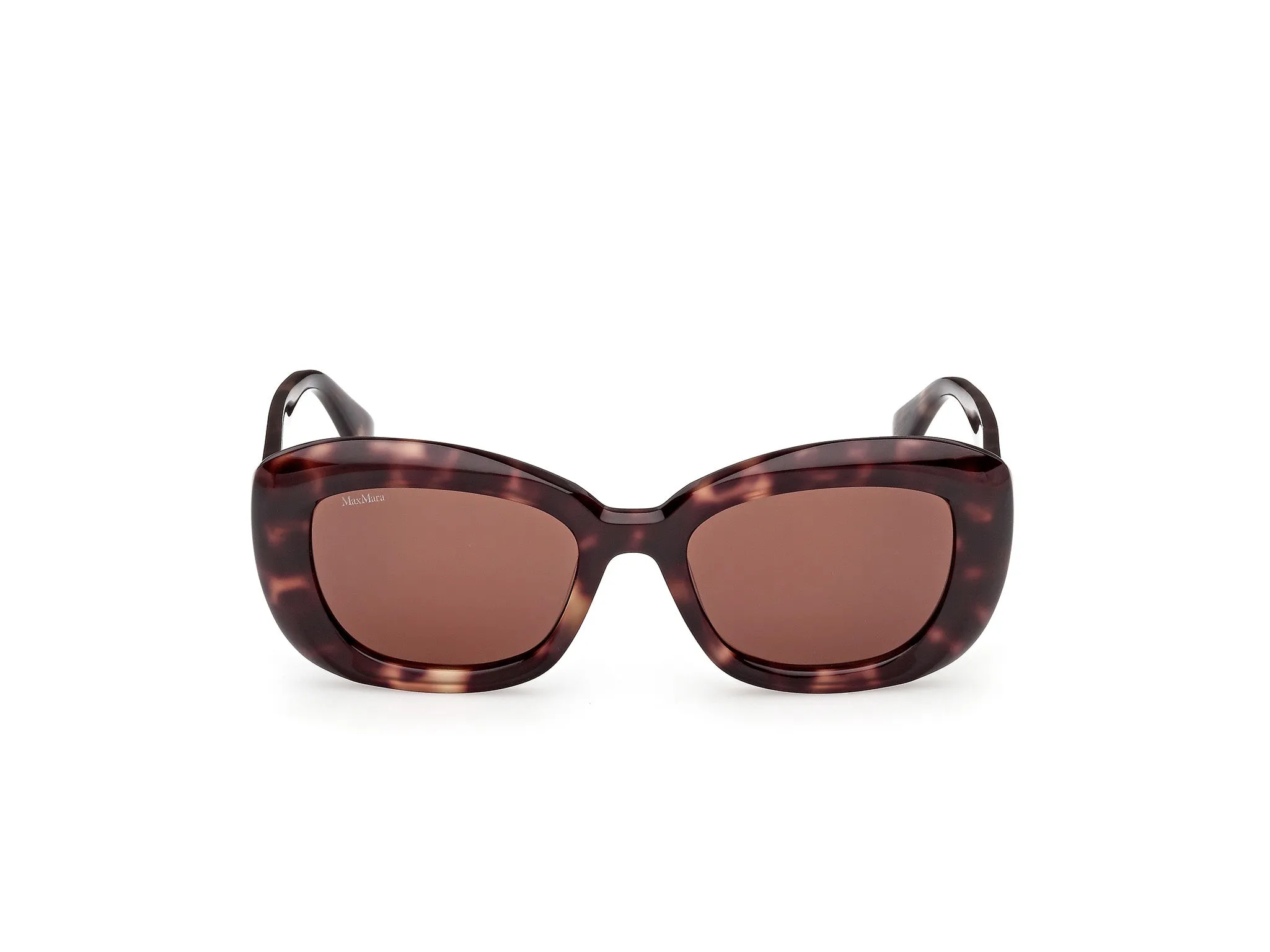 Max Mara MM0170 ELIZABETH 1 55E Occhiali da sole Acetato Havana Marrone Rotonda Normale - immagine 2