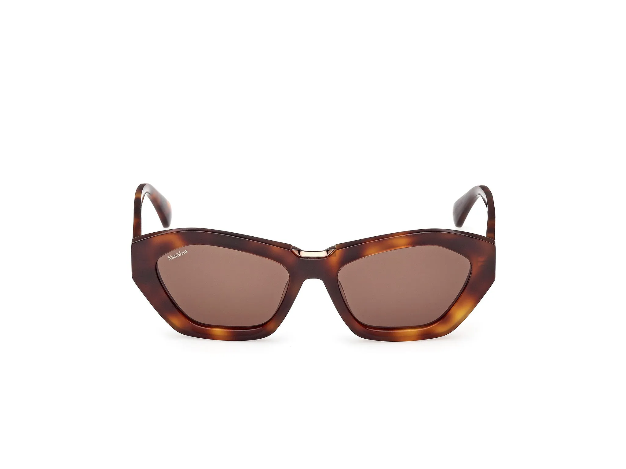 Max Mara MM0169 KATE 52E Occhiali da sole Acetato Havana Marrone Geometrica Normale - immagine 2