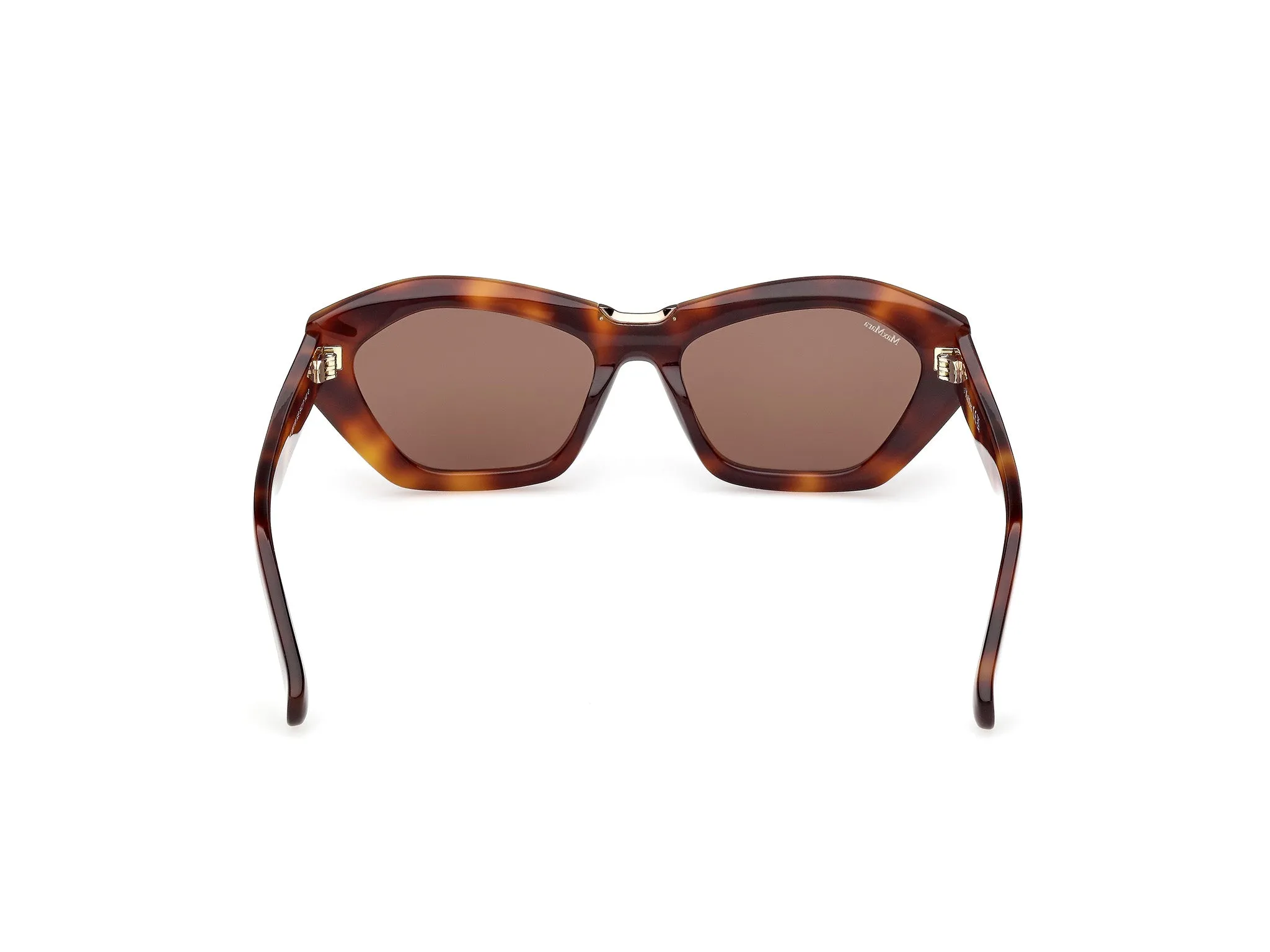 Max Mara MM0169 KATE 52E Occhiali da sole Acetato Havana Marrone Geometrica Normale - immagine 4
