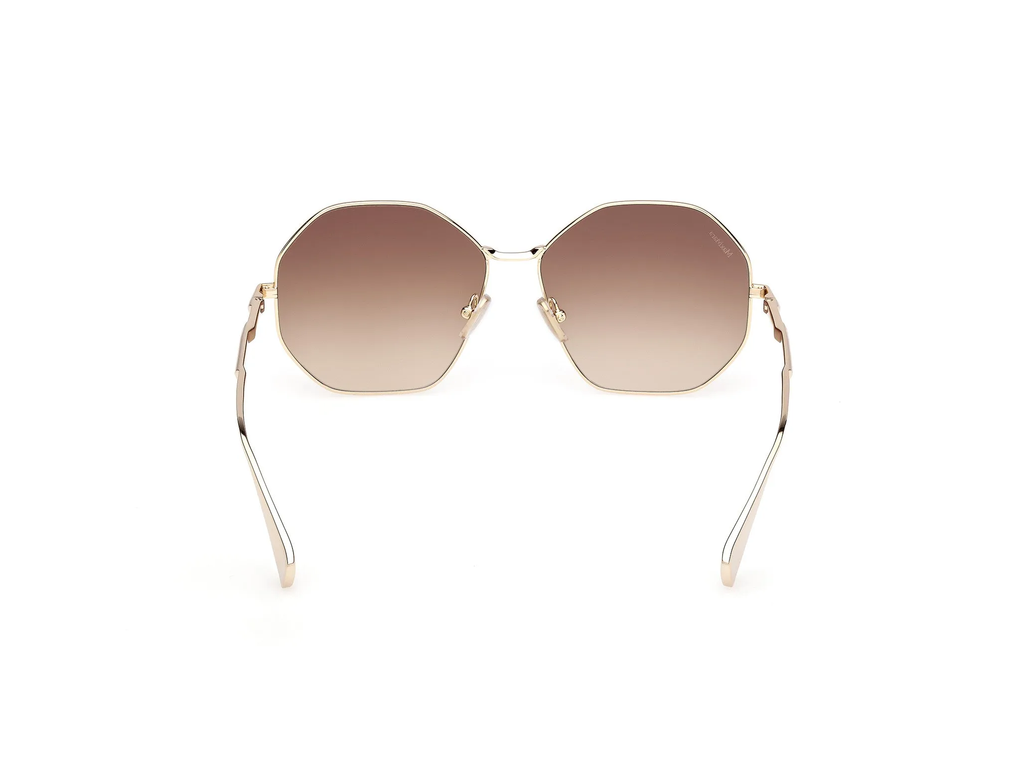 Max Mara MM0168 MILLER 32F Occhiali da sole Metallo Oro Marrone Geometrica Normale - immagine 4