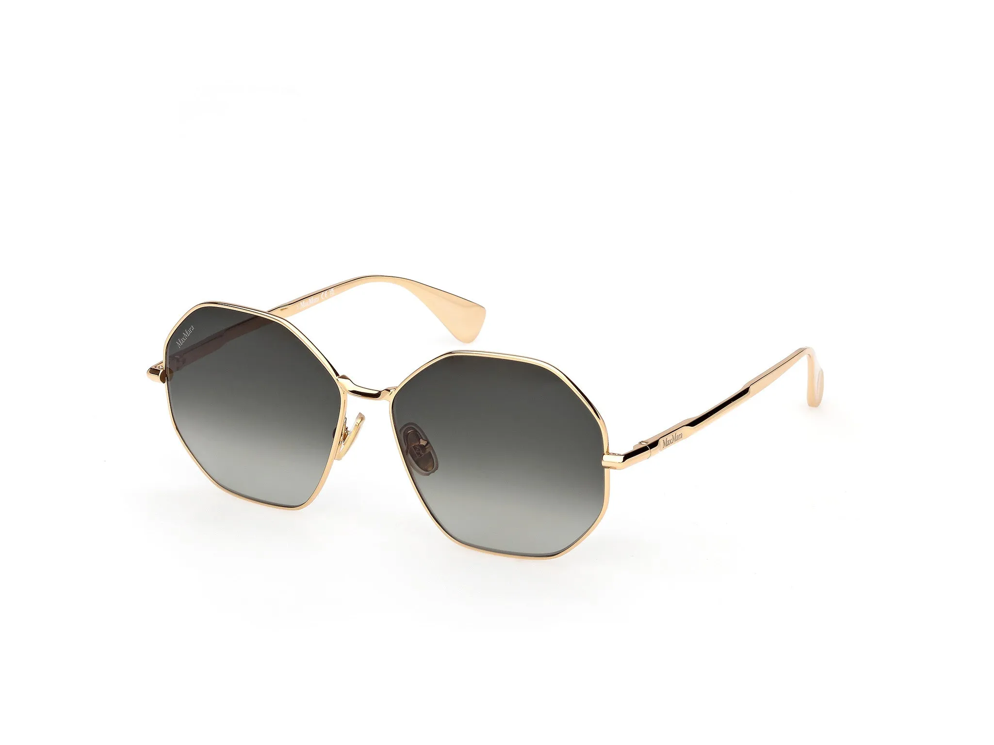 Max Mara MM0168 MILLER 30P Occhiali da sole Metallo Oro Verde Geometrica Normale - immagine 1
