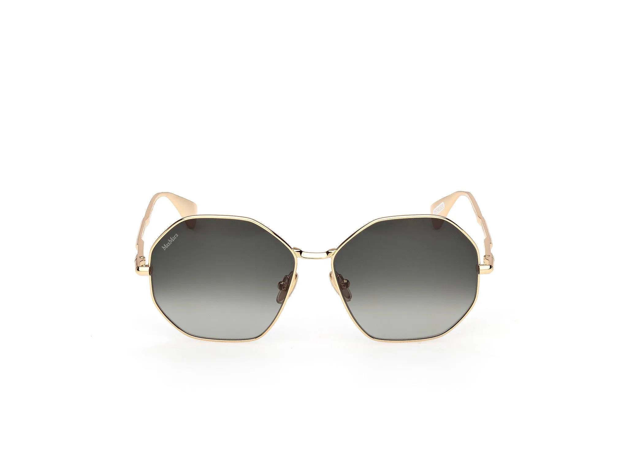 Max Mara MM0168 MILLER 30P Occhiali da sole Metallo Oro Verde Geometrica Normale - immagine 2