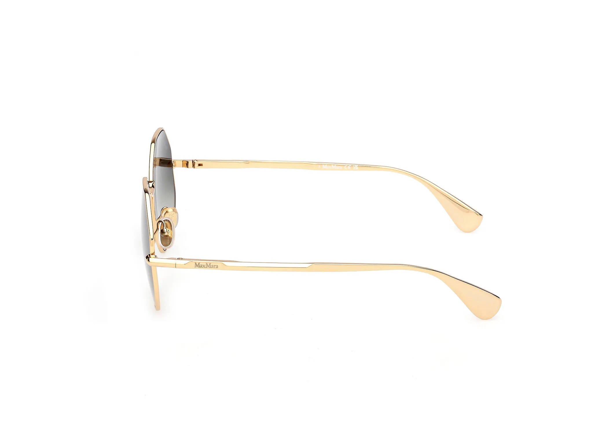 Max Mara MM0168 MILLER 30P Occhiali da sole Metallo Oro Verde Geometrica Normale - immagine 3