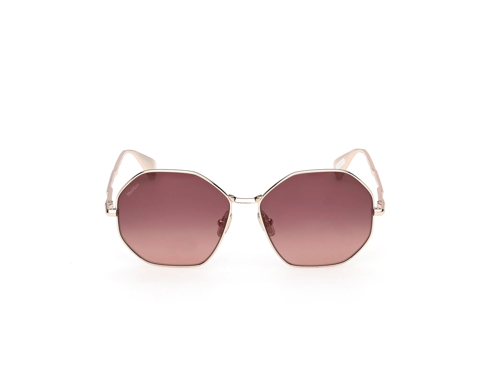 Max Mara MM0168 MILLER 28F Occhiali da sole Metallo Oro Marrone Geometrica Normale - immagine 2