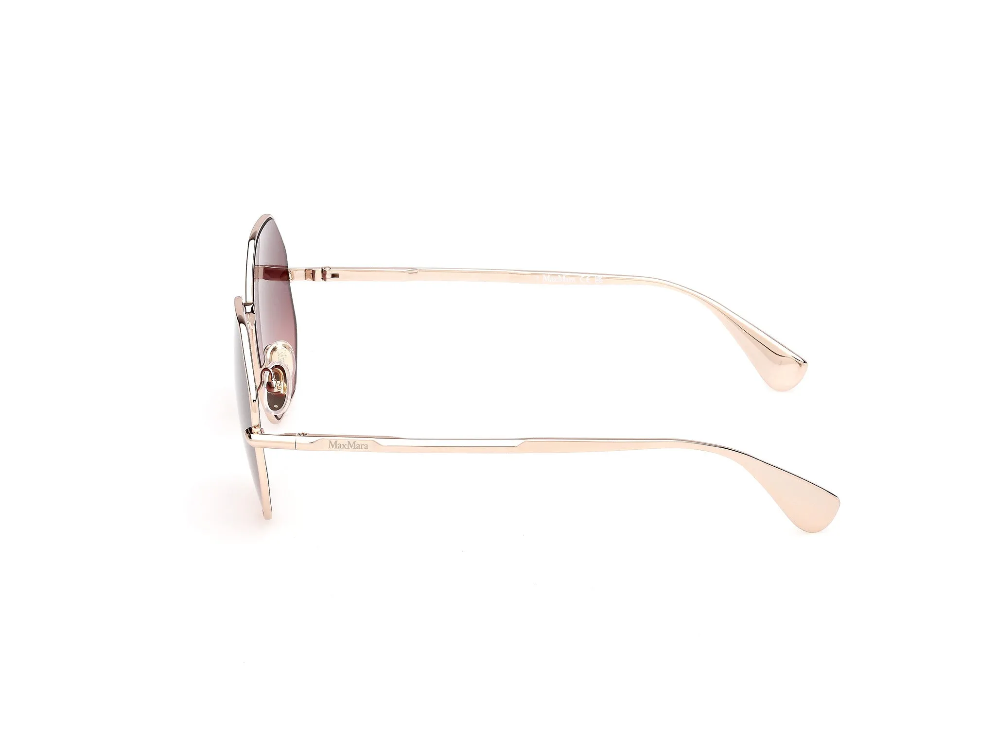 Max Mara MM0168 MILLER 28F Occhiali da sole Metallo Oro Marrone Geometrica Normale - immagine 3