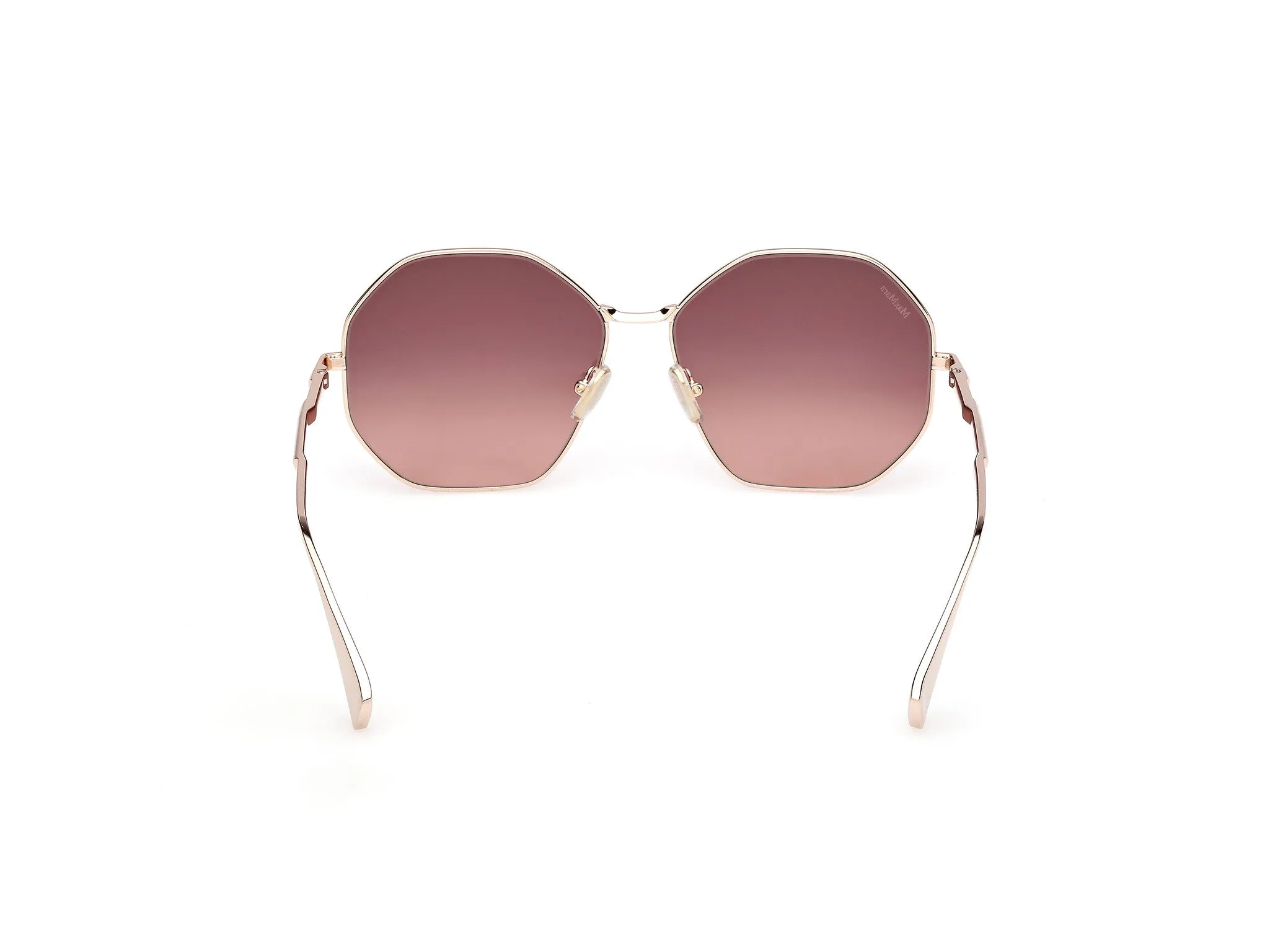 Max Mara MM0168 MILLER 28F Occhiali da sole Metallo Oro Marrone Geometrica Normale - immagine 4