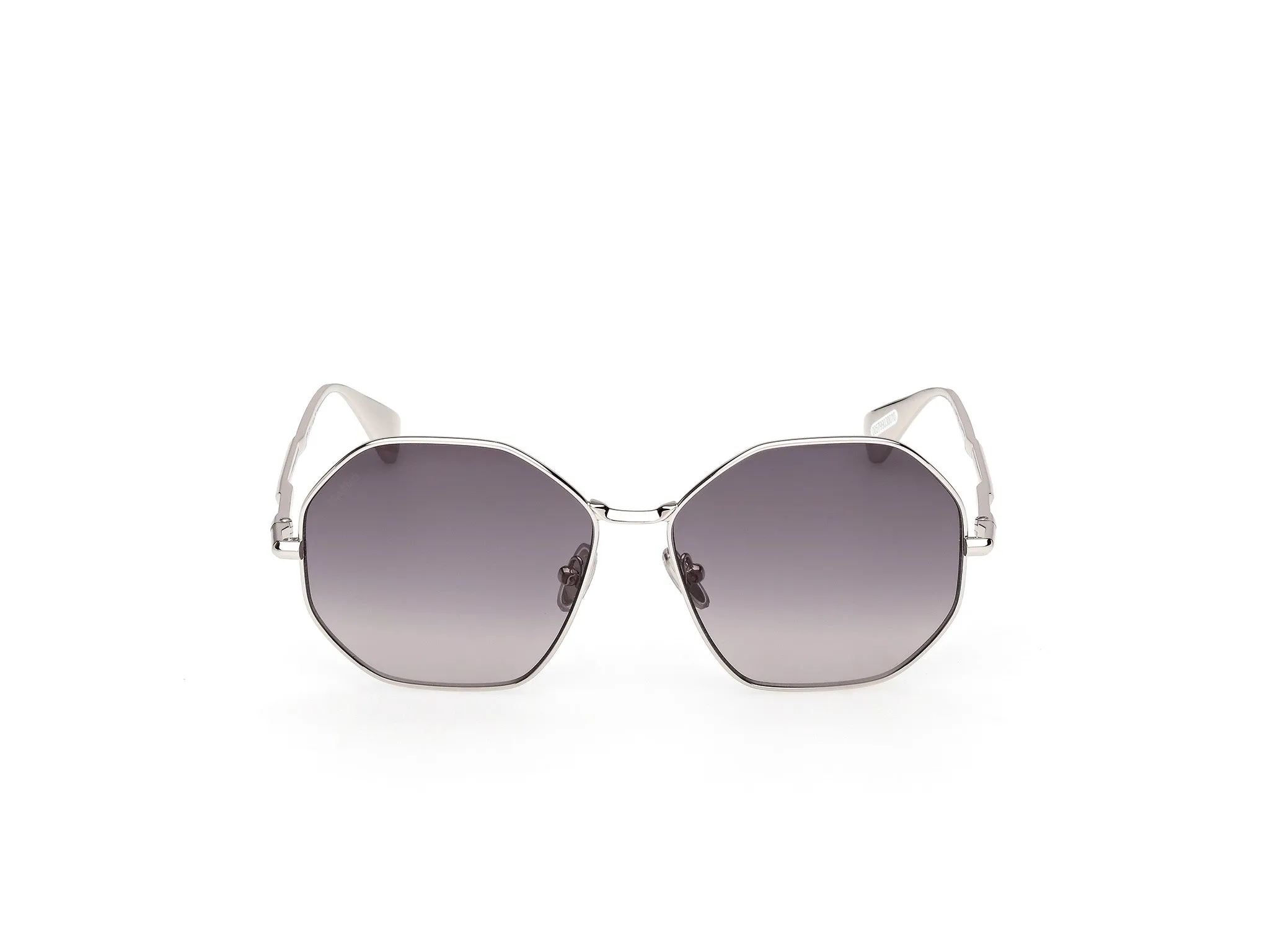 Max Mara MM0168 MILLER 14B Occhiali da sole Metallo Grigio Fumo Geometrica Normale - immagine 2