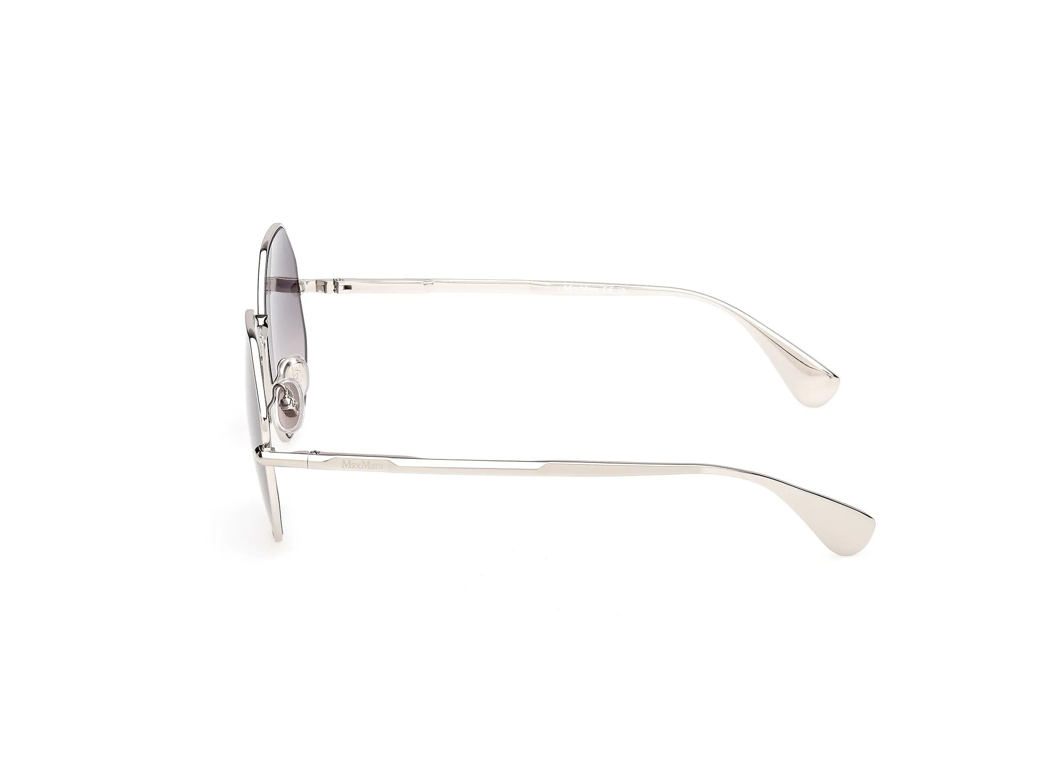 Max Mara MM0168 MILLER 14B Occhiali da sole Metallo Grigio Fumo Geometrica Normale - immagine 3
