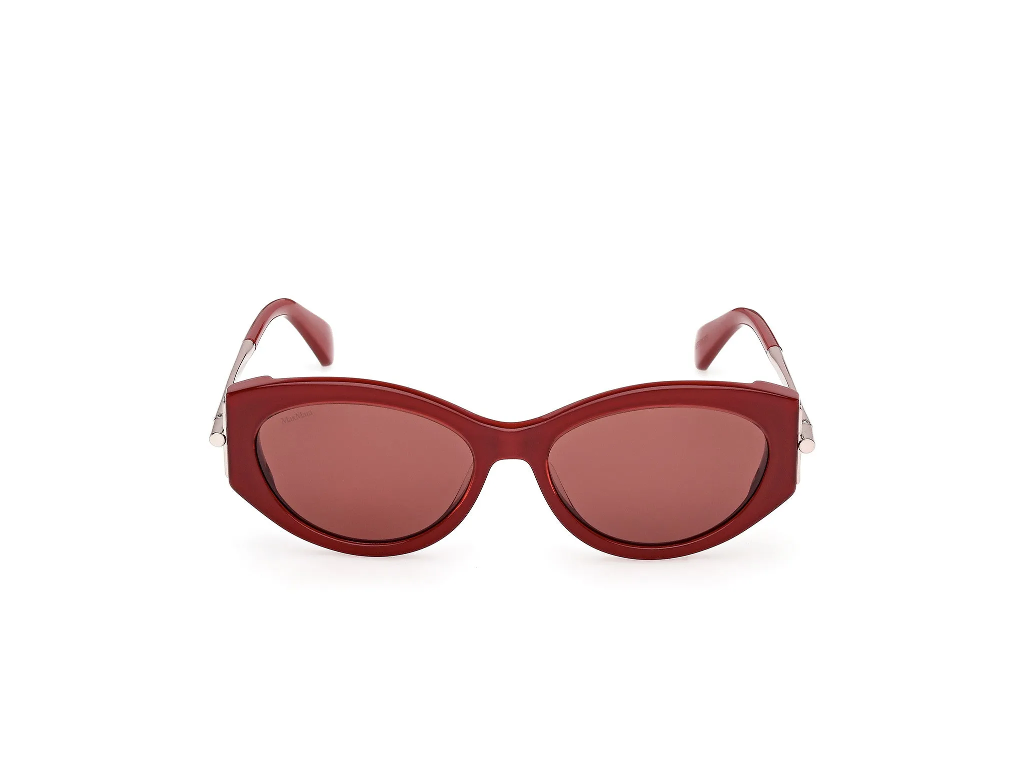 Max Mara MM0167 ROQUEBRUNE 1 69S Occhiali da sole Acetato Bordeaux Bordeaux Rotonda Normale - immagine 2