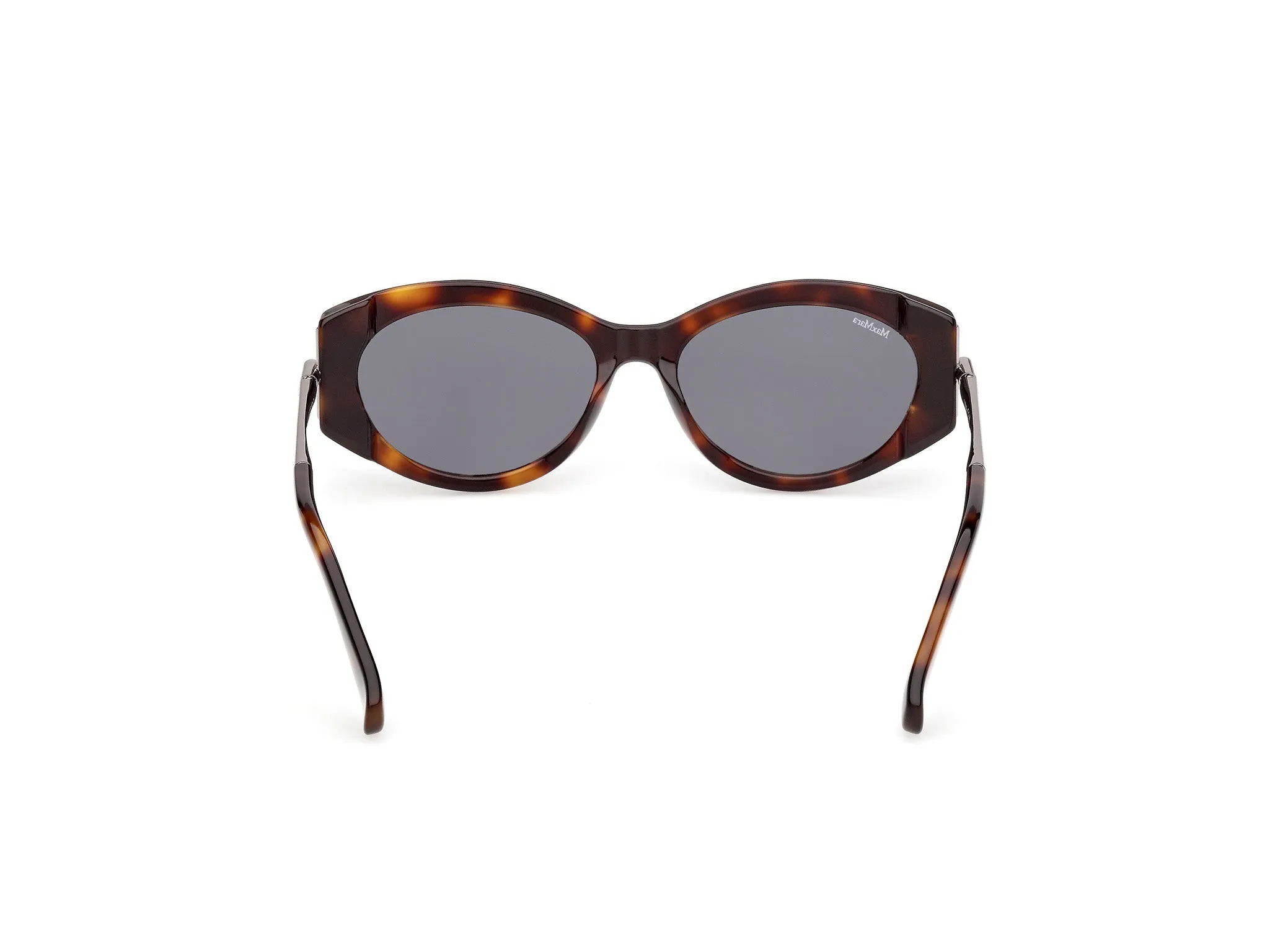 Max Mara MM0167 ROQUEBRUNE 1 52A Occhiali da sole Acetato Havana Fumo Rotonda Normale - immagine 4