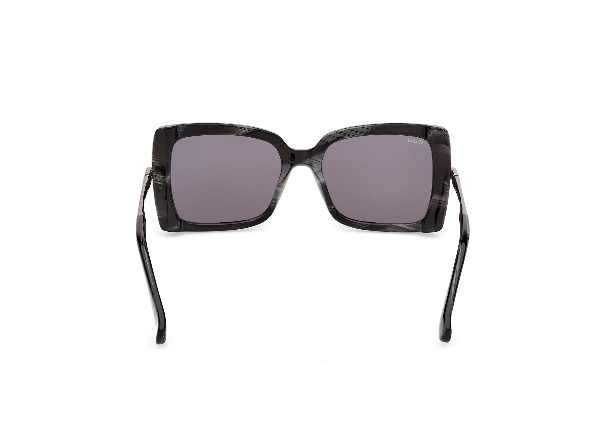 Max Mara MM0166 ROQUEBRUNE 63A Occhiali da sole Acetato Nero Fumo Farfalla Normale - immagine 4