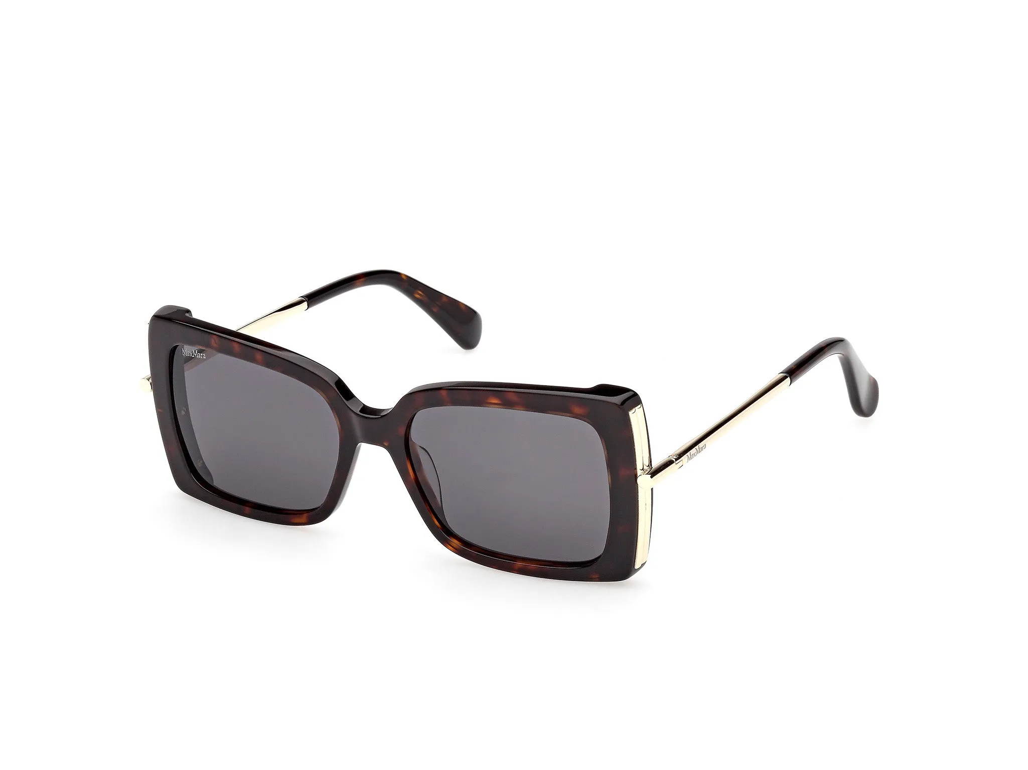 Max Mara MM0166 ROQUEBRUNE 52A Occhiali da sole Acetato Havana Fumo Farfalla Normale - immagine 1