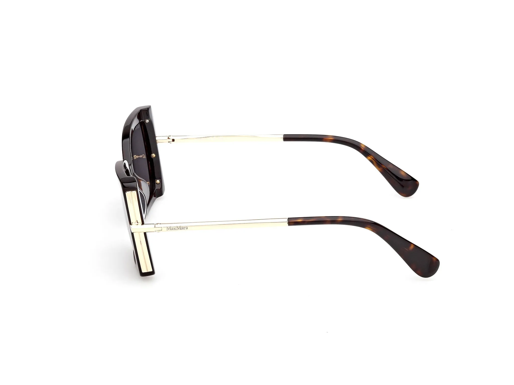 Max Mara MM0166 ROQUEBRUNE 52A Occhiali da sole Acetato Havana Fumo Farfalla Normale - immagine 3
