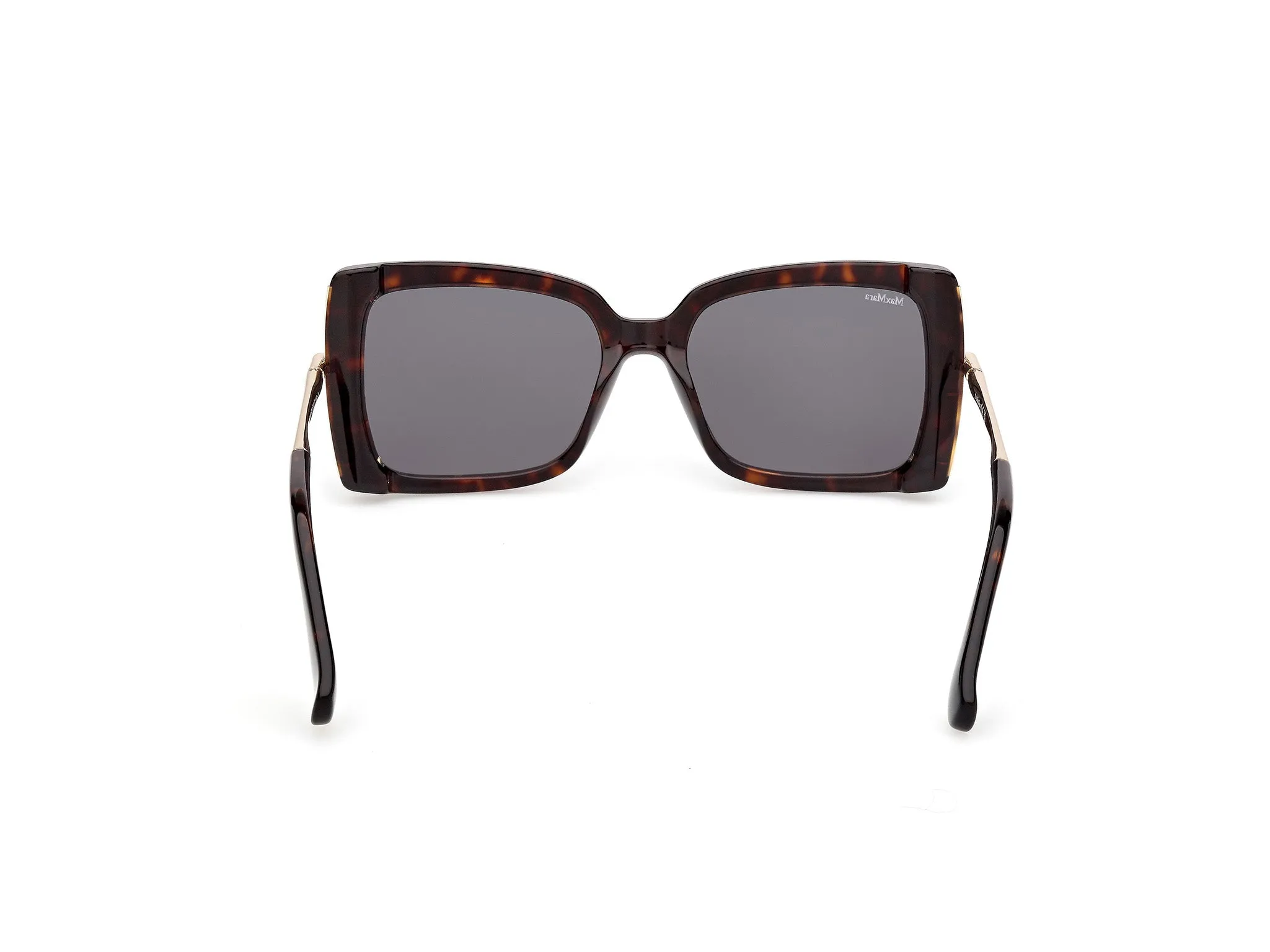 Max Mara MM0166 ROQUEBRUNE 52A Occhiali da sole Acetato Havana Fumo Farfalla Normale - immagine 4