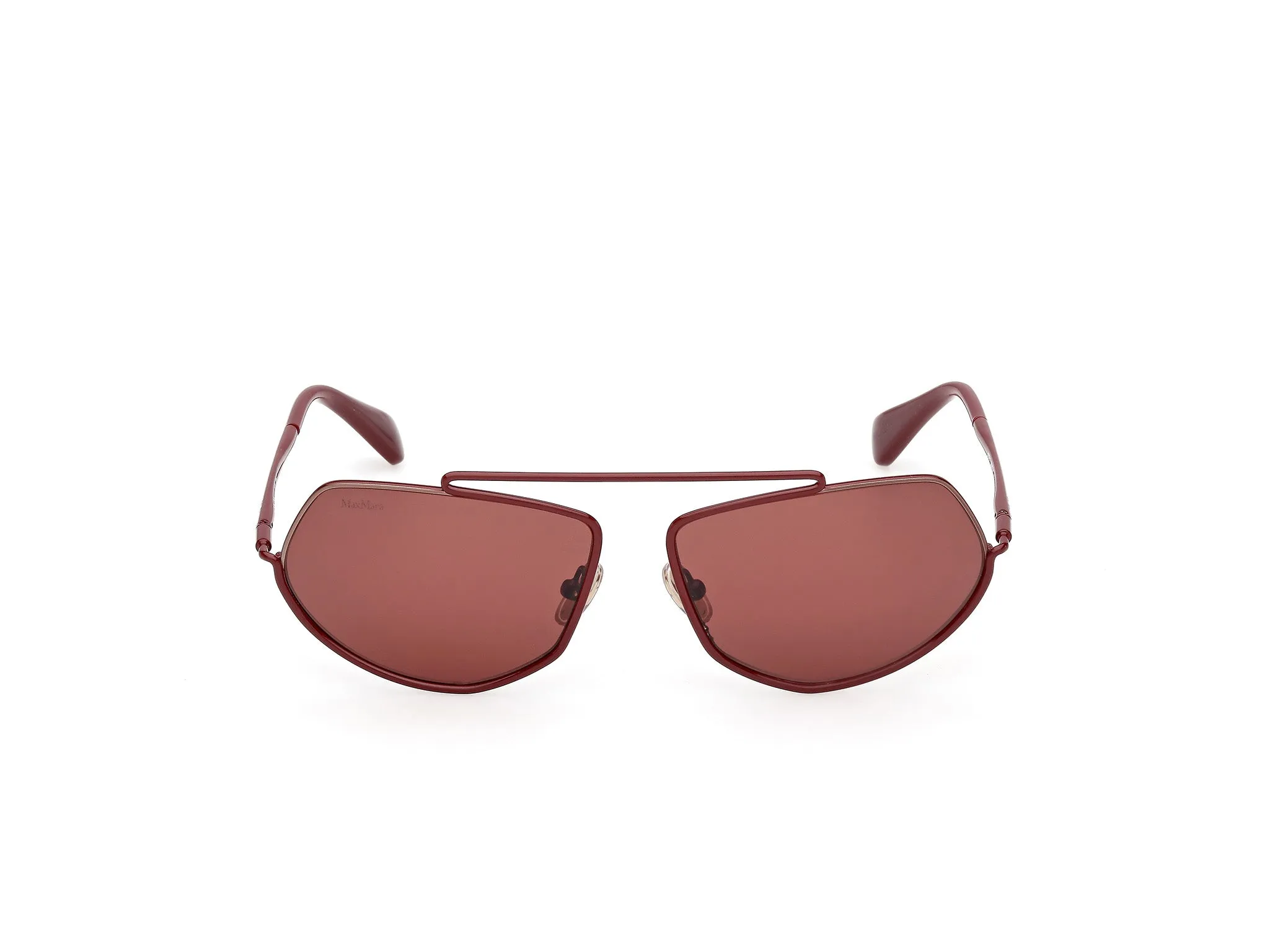 Max Mara MM0165 JOEY 69S Occhiali da sole Metallo Bordeaux Bordeaux Rotonda Normale - immagine 2