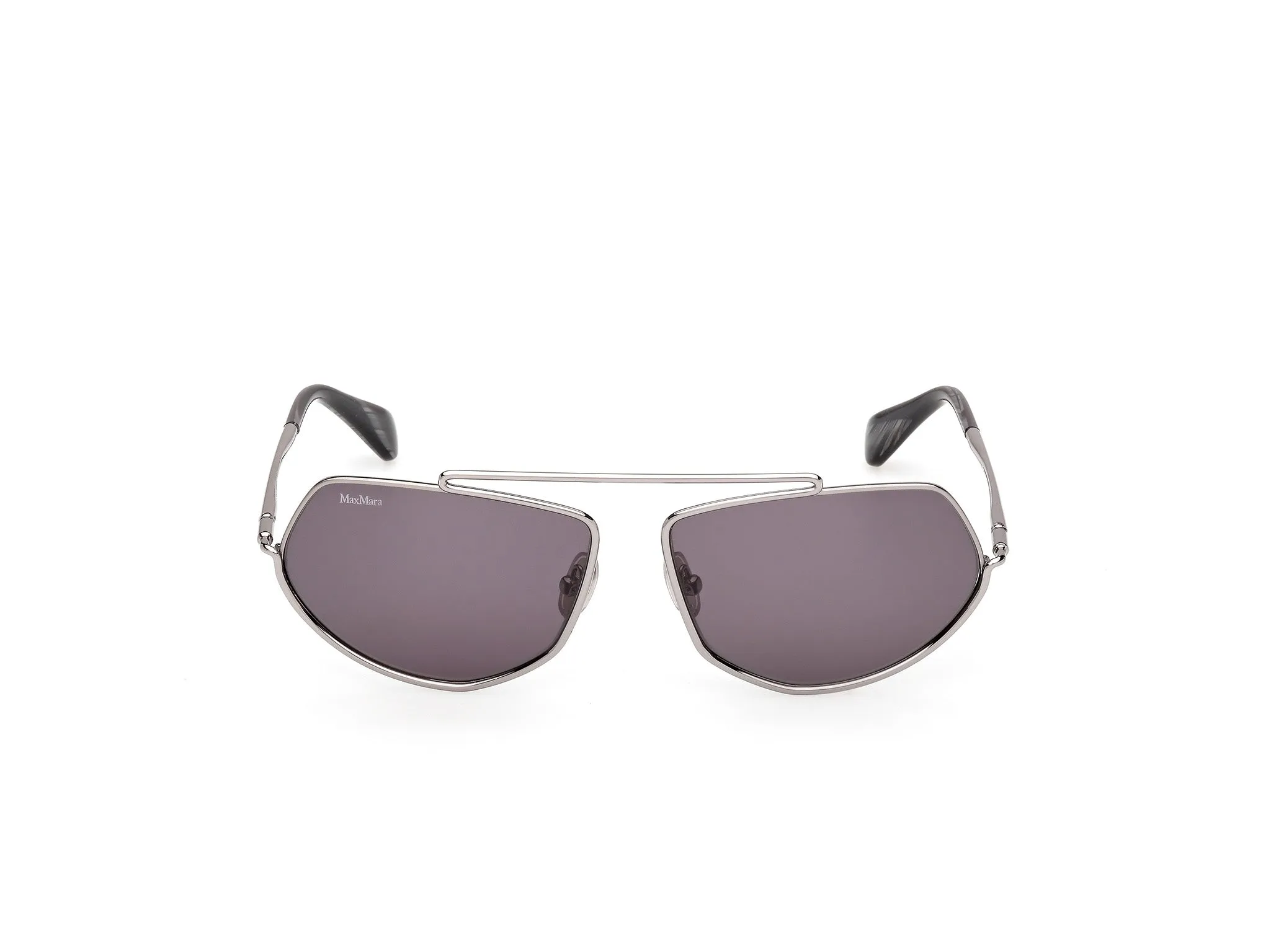 Max Mara MM0165 JOEY 14A Occhiali da sole Metallo Grigio Fumo Rotonda Normale - immagine 2