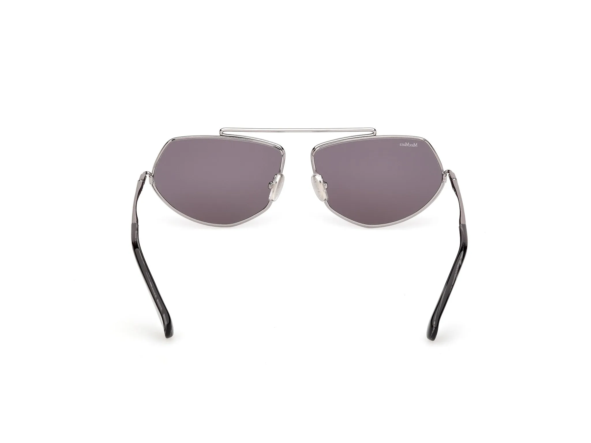 Max Mara MM0165 JOEY 14A Occhiali da sole Metallo Grigio Fumo Rotonda Normale - immagine 4